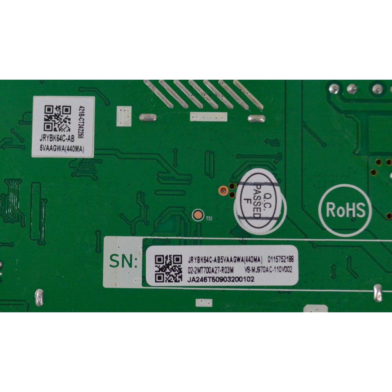 MAIN ORIGINAL NUEVA PARA MONITOR / NUMERO DE PARTE JRYBK64C-AB5VAAGWA / JRY-W9LFHD-RB1 / 2MT7000A0 / 02-2MT700A27-R03M / V8-MJ970AC-110V002 / JA246T50903200102 / 115752188 / JRYBK64C-AB5VAAGWA(440MA) / 421B-CT242255 / CQC20134240101 / E168066 - Imagen 2