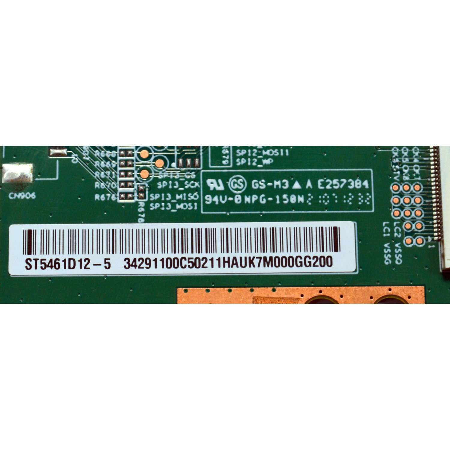 T-CON ORIGINAL PARA TV ELEMENT / JVC / NUMERO DE PARTE 34291100C50211 / TD-0006 / ST5461D12-5 / 34.29110.0C5 / 34.29110.0C / E257384 / DISPLAY ST5461D12-4 VER.2.2 / BOARD ST5461D12-5-XL-1 / ST5461D12-5-XR-1 / MODELOS E4AA55R / LT-55MAW804 / LT-55MAW595 - Imagen 2