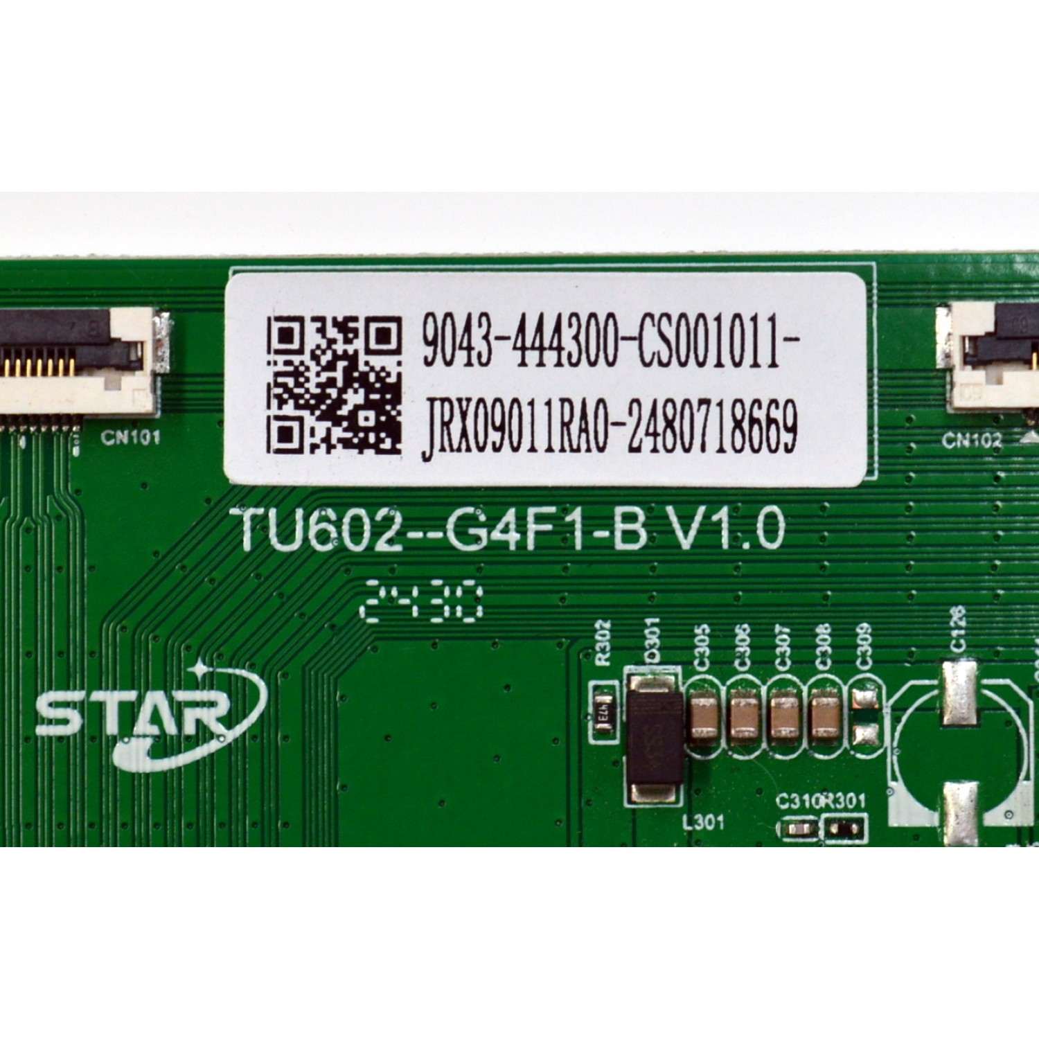 T-CON ORIGINAL PARA TV ONN / NUMERO DE PARTE 9043-444300 / TU602-G4F1-B V1.0 / 9043-444300-CS001011 / JRX09011RA0-2480718669 / PANEL K500WDGF / DISPLAY ST4951D01-1 / MODELO 100012585 50" - Imagen 2
