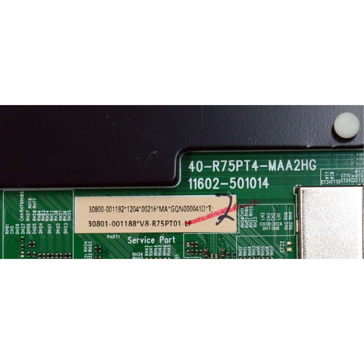 MAIN ORIGINAL PARA TV TCL 4K UHD HDR GOOGLE TV / NUMERO DE PARTE 30800-001192 / 40-R75PT4-MAA2HG / 11602-501014 / 30801-001188 / R75PT4 / V8-R75PT01-LF / PANEL LVU550NDJL / DISPLAY ST5461D18-2 V2.1 / CSU05-XL-1 / CSU05-XR-1 / MODELO 55S571G / 55S551G - Imagen 2
