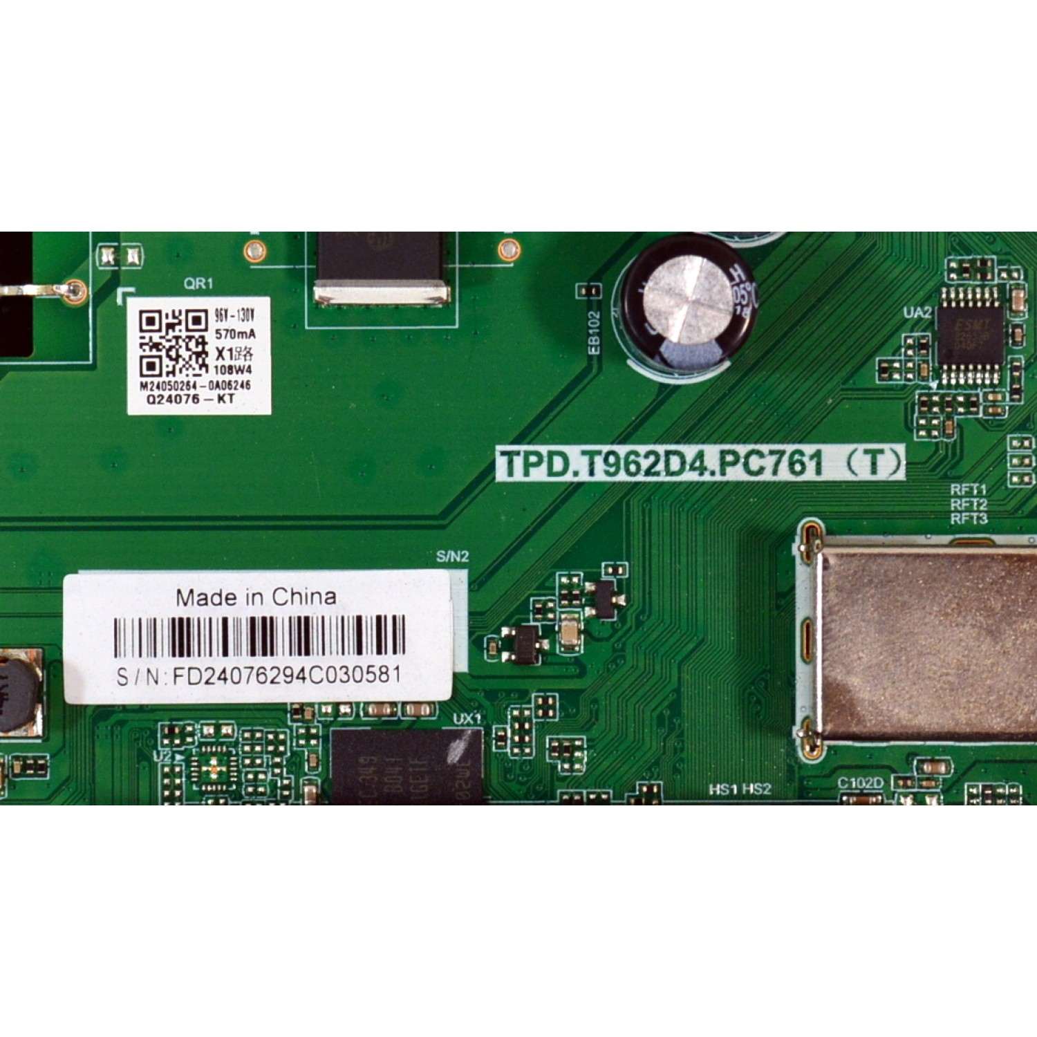 MAIN FUENTE COMBO ORIGINAL PARA TV ELEMENT XUMO TV 4K UHD HDR / NUMERO DE PARTE 9011-240038-WC2010GK / TPD.T962D4.PC761 (T) / 9011-240038-WC2010GK-CV /TE9011ARA0-24603M07291 /M24050254 / Q24076-KT / PANEL K430WDJ1 / DISPLAY HV430QUB-F70 / MODELO E550AE43C - Imagen 4