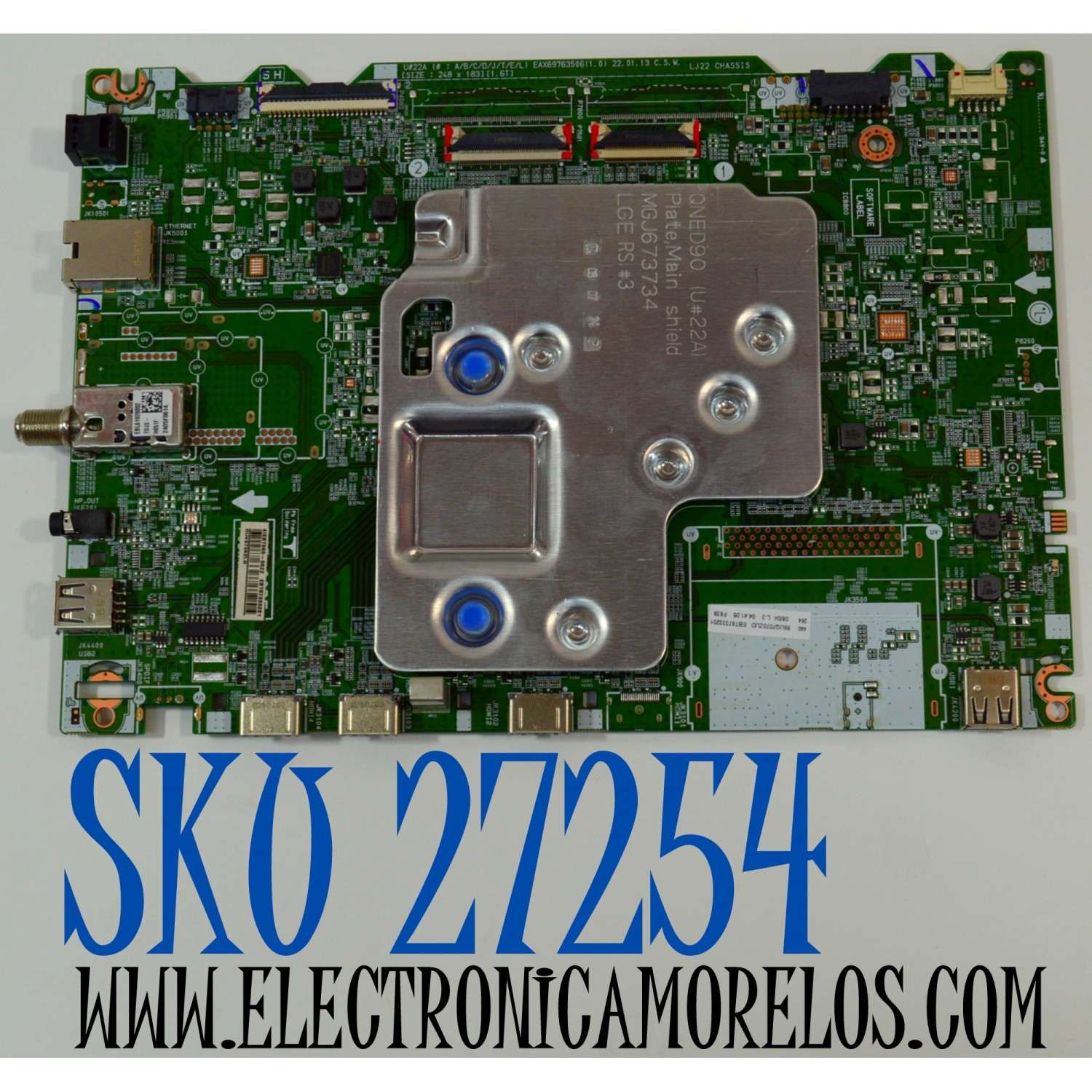 MAIN ORIGINAL PARA TV LG 4K UHD SMART TV / NUMERO DE PARTE EBT67333201 / EAX69763506 / EAX69763506(1.0) / 67333201 / PANEL NC860TQF-AAKH9 / DISPLAY LC860DQR (SR)(A1) / MODELO 86UQ7070ZUD / 86UQ7070ZUD.BUSYFKR