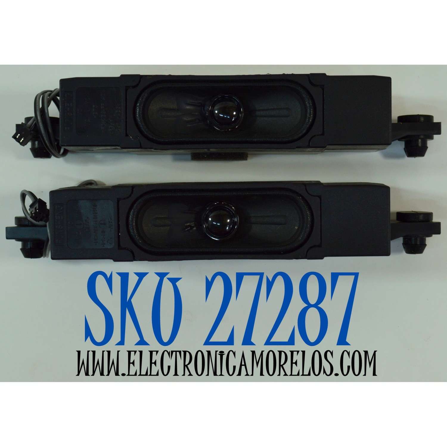 KIT DE BOCINAS ORIGINAL PARA TV TCL 2 PIEZAS / NUMERO DE PARTE 12302-500226 / HB75 / SW/YX319-9 / D24D06 / 6Ω / 10W / B5219032-E1-X2 / MODELO 55S571G / 65S571G / 43S551G / 55S551G