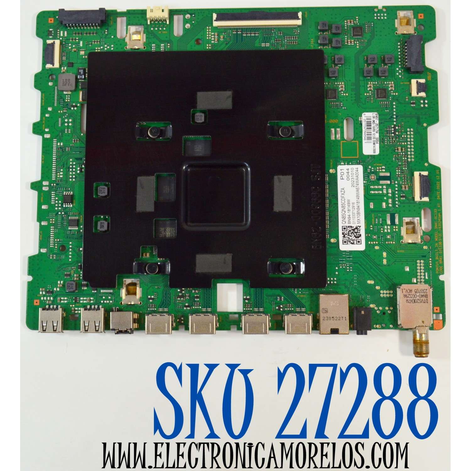 MAIN ORIGINAL PARA TV SAMSUNG / NUMERO DE PARTE BN94-18149W / BN41-03133B / BN41-03133 / BN97-20717W / BN9418149W / BN96-56609B / BN95-09244A /PANEL CY-TC085FMHV4H / BOARD ST8461D03-3 V2.1 / ST8461D02-2-XM-1 / ST8461D02-2-XR-1 / MODELO QN85QN85CDFXZA CA01