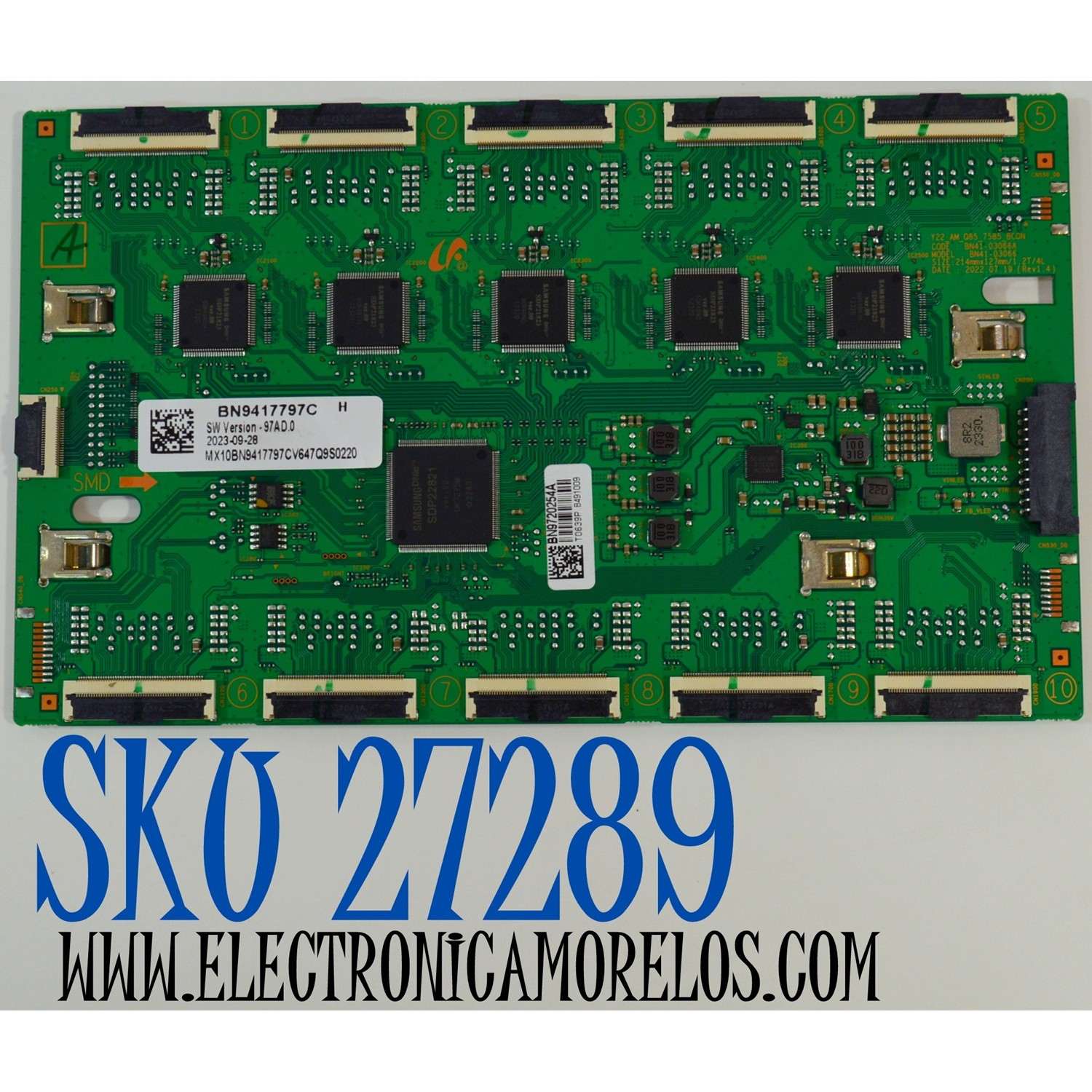 LED DRIVER ORIGINAL PARA TV SAMSUNG / NUMERO DE PARTE BN94-17797C / BN41-03066A / BN9720254A / BN9417797C / DFVC2322 / BN41-03066A-014 / PANEL CY-TC085FMHV4H / BOARD ST8461D03-3 V2.1 / ST8461D02-2-XM-1 / ST8461D02-2-XR-1 / MODELO QN85QN85CDFXZA CA01