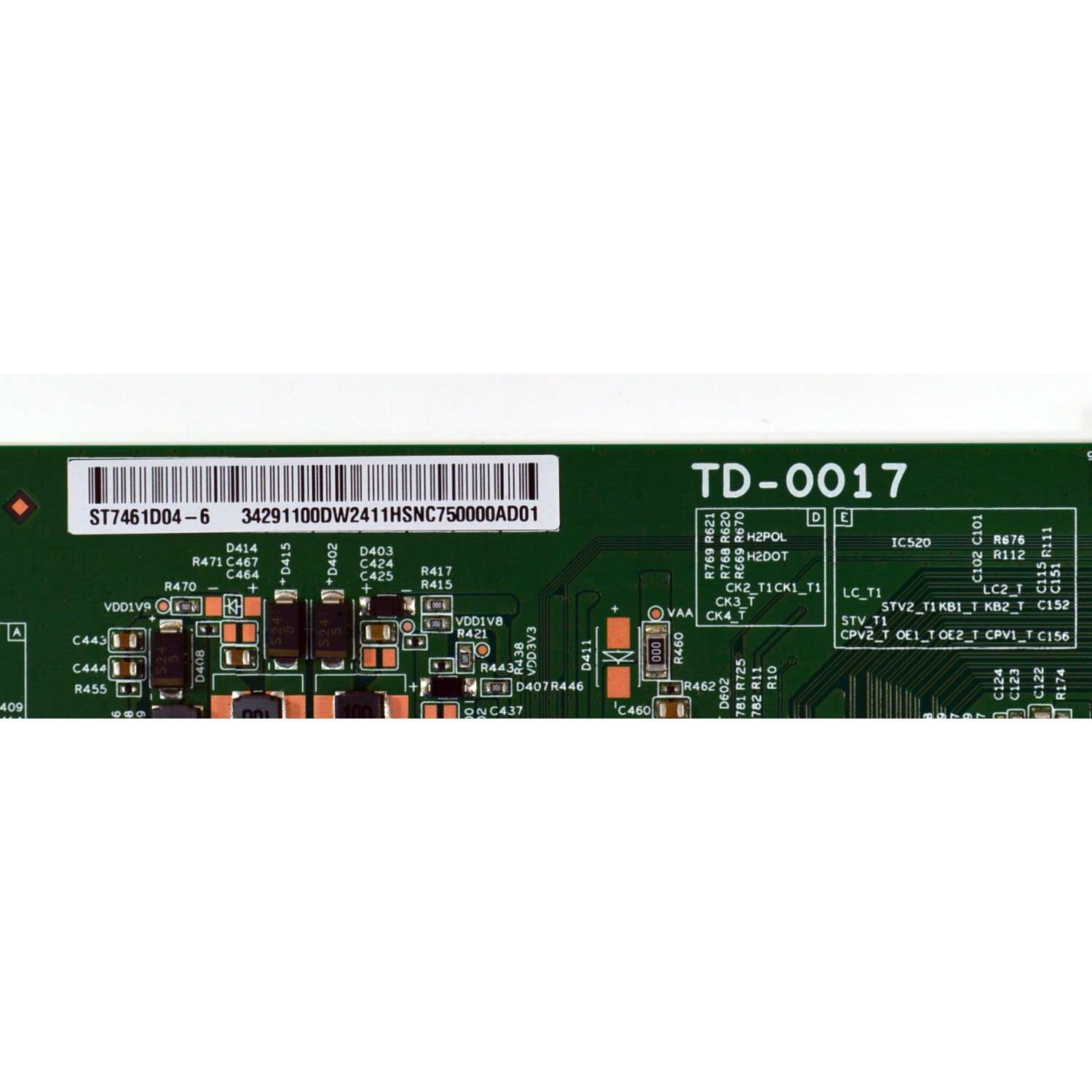 T-CON ORIGINAL PARA TV SONY BRAVIA / NUMERO DE PARTE 34291100DW24 / TD-0017 / ST7461D04-6 / 34291100DW2411 / PANEL YDDM075DGS11 / DISPLAY ST7461D04-6 V2.1 / BOARD ST7461D04-6-XL-2 / ST7461D04-6-XR-2 / ST7461D04-6-XM-1 / MODELO XR-75X90CL / XR75X90CL - Imagen 2