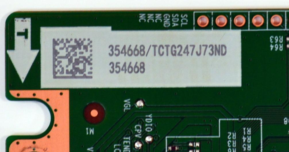 T-CON ORIGINAL PARA TV HISENSE / NUMERO DE PARTE 354668 / RSAG7.820.13799/ROH / TCTG247J73ND / PANEL JHD550H1U62-T0LA / DISPLAY PT550GT08-1 VER.1.0 /  BOARD PT550GT08-1-XL-1 / PT550GT08-1-XR-1 / MODELO 55R6030N - Imagen 2