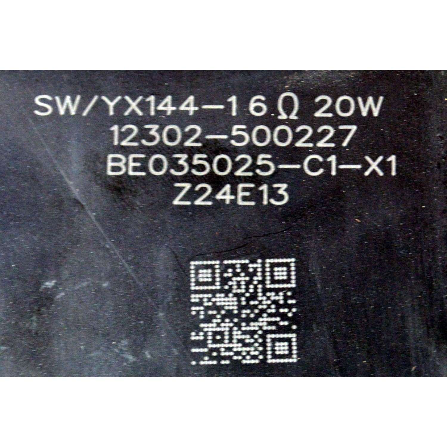KIT DE BOCINAS ORIGINAL PARA TV TCL 3 PIEZAS / NUMERO DE PARTE 12302-500225 / 12302-500227 / 122128 / 240710 / 6Ω / 15W / SW/YX144-16Ω 20W / BE035025-C1-X1 / Z24E13 / MODELO 75Q691G / 75Q691F - Imagen 3