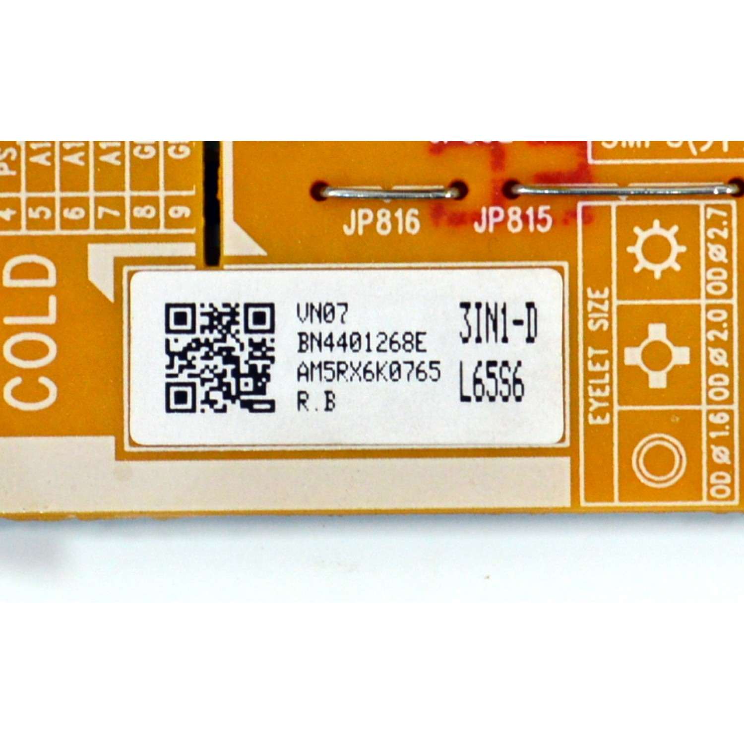 FUENTE DE PODER ORIGINAL PARA TV SAMSUNG / NUMERO DE PARTE BN44-01268E / L65S6_DVD / BN4401268E / PANEL CY-BD065HGSV5H / DISPLAY JR645R3HD1K / BN96-59390A / MODELO UN65DU7200BXZA / UN65DU7200BXZA UG06 / UN65DU7200DXZA / UN60DU7000FXZX - Imagen 3