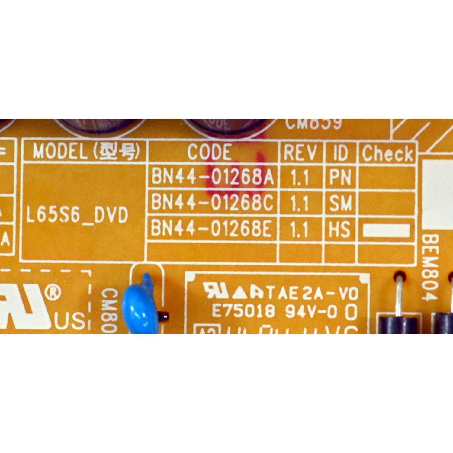 FUENTE DE PODER ORIGINAL PARA TV SAMSUNG / NUMERO DE PARTE BN44-01268E / L65S6_DVD / BN4401268E / PANEL CY-BD065HGSV5H / DISPLAY JR645R3HD1K / BN96-59390A / MODELO UN65DU7200BXZA / UN65DU7200BXZA UG06 / UN65DU7200DXZA / UN60DU7000FXZX - Imagen 2