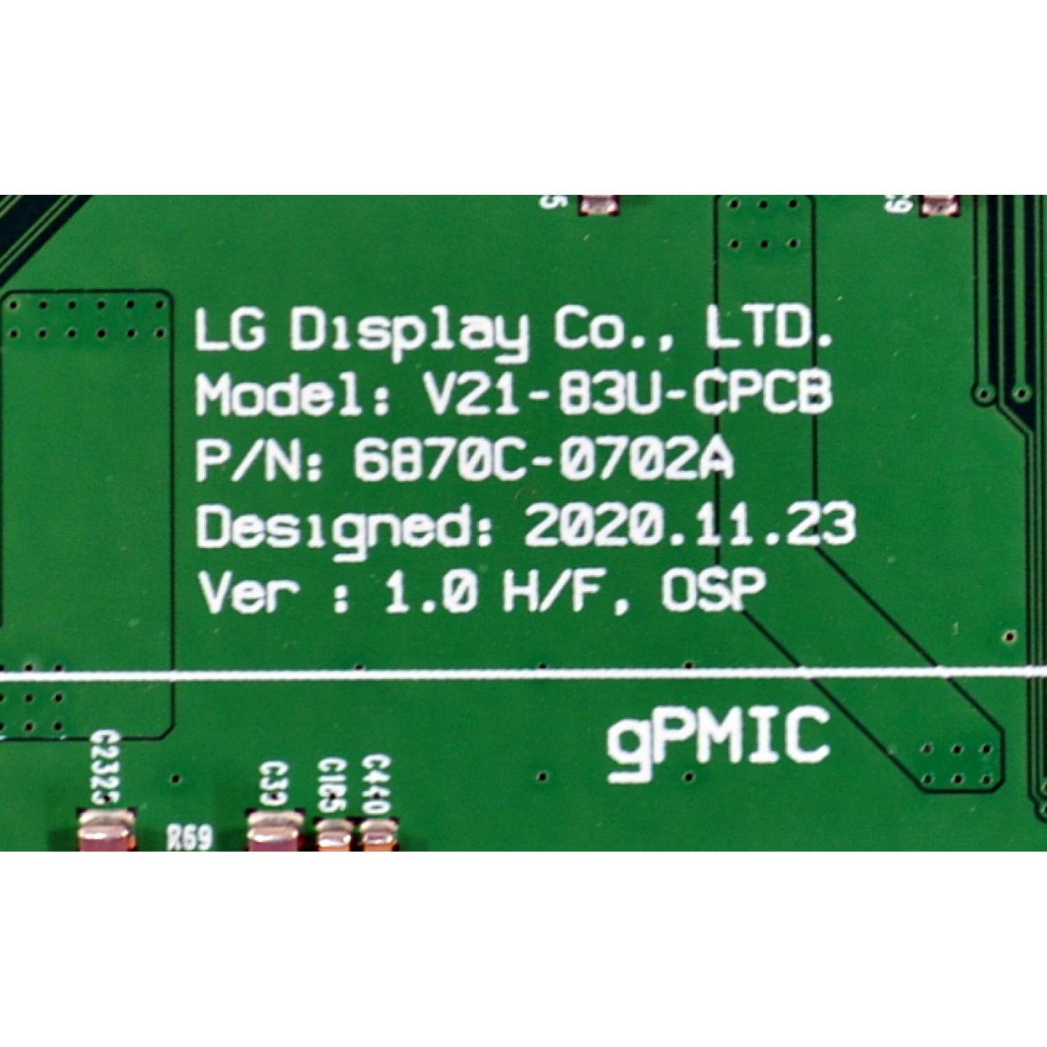 T-CON ORIGINAL PARA TV LG / NUMERO DE PARTE 6871L-4399B / 6870C-0702A / V21-83U-CPCB / 4399B / L830AQG (LQ)(B1) / DB807F / H31072T / D8EL32003417B10 / PANEL LE830AQG (LQ)(B1) / MODELO OLED83G3PUA / OLED83G3PUA.BUSYLJR - Imagen 3