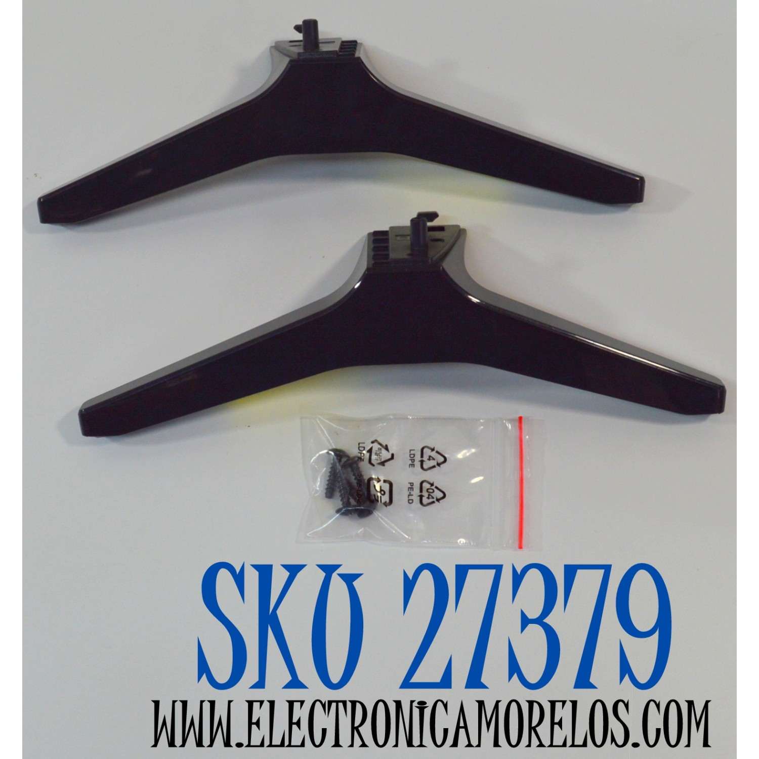 KIT DE BASES ORIGINAL NUEVAS PARA TV LG 2 PIEZAS / NUMERO DE PARTE MEZ69071715 / MEZ69071715(REV01) / 49/55UJ63 / MAM643660 / MODELO 50UQ7070ZUE / 50UQ7070ZUE.BUSJLJM