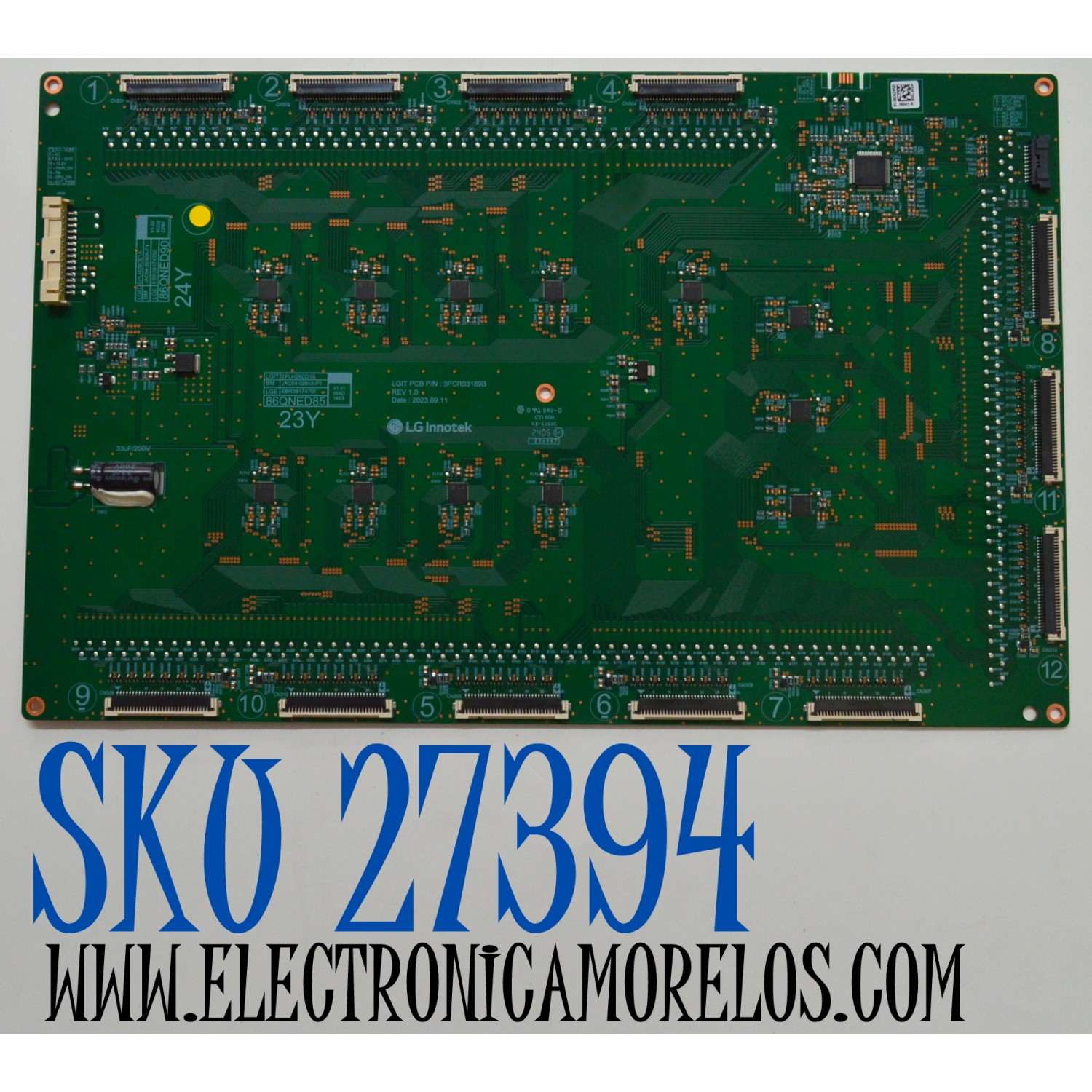LED DRIVER ORIGINAL PARA TV LG / NUMERO DE PARTE EBR39174702 / 3PCR03189B / EPLH28CE1A / JAC04-0290A-P1 / 86QNED90 / PANEL NC860QQD-VBMH5 / DISPLAY HF860QUB-E2D / MODELO 86QNED90TAA / 86QNED90TAA.BUSFLJR