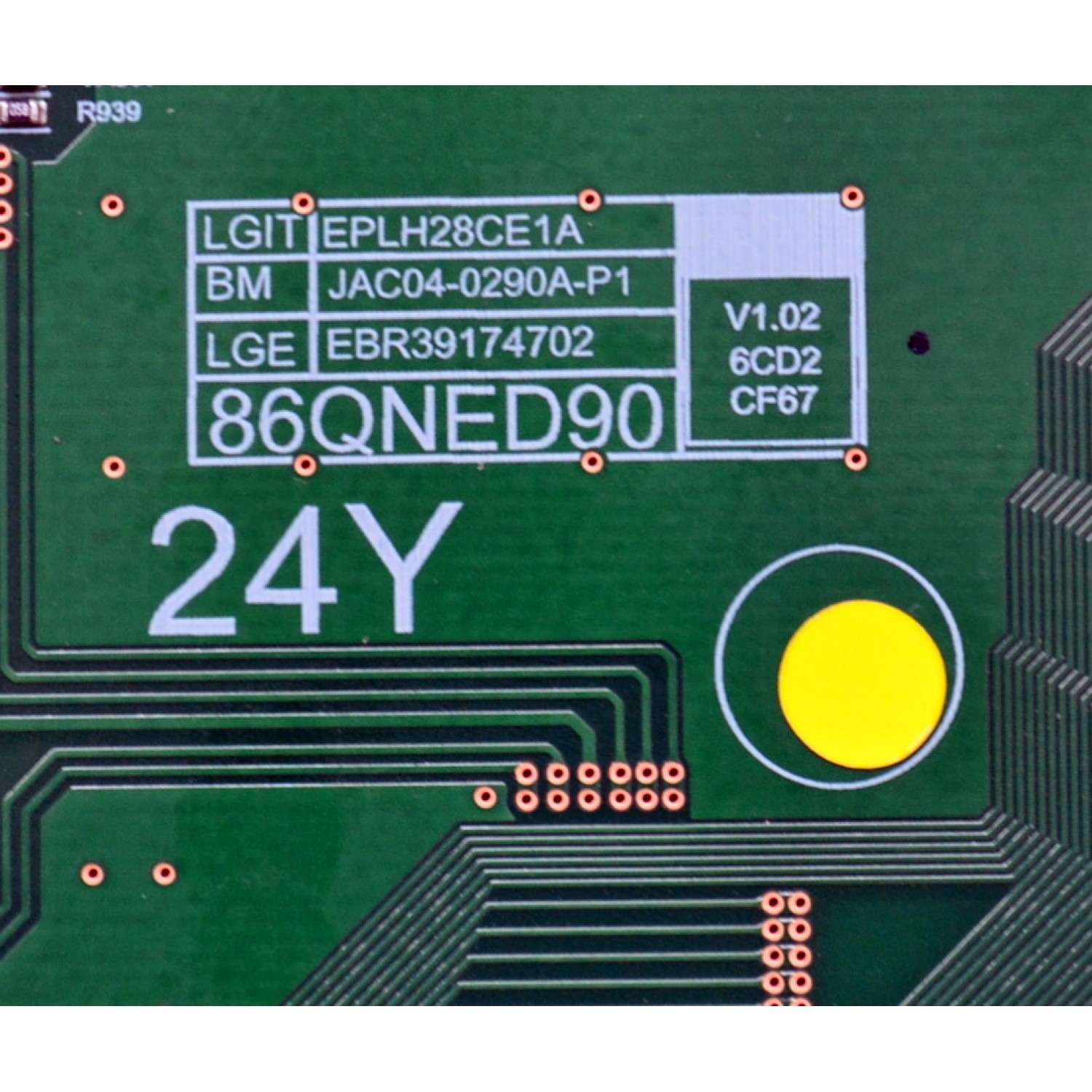 LED DRIVER ORIGINAL PARA TV LG / NUMERO DE PARTE EBR39174702 / 3PCR03189B / EPLH28CE1A / JAC04-0290A-P1 / 86QNED90 / PANEL NC860QQD-VBMH5 / DISPLAY HF860QUB-E2D / MODELO 86QNED90TAA / 86QNED90TAA.BUSFLJR - Imagen 2