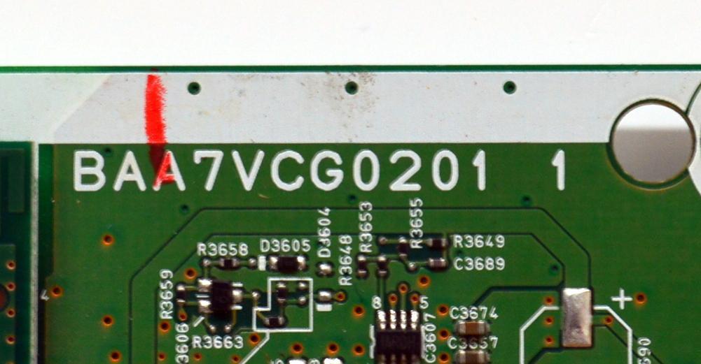 MAIN ORIGINAL PARA TV / NUMERO DE PARTE AA7VC011 / BAA7VCG0201 1 / BAA7VCG02011 / A7VC / MODELO 65" - Imagen 3
