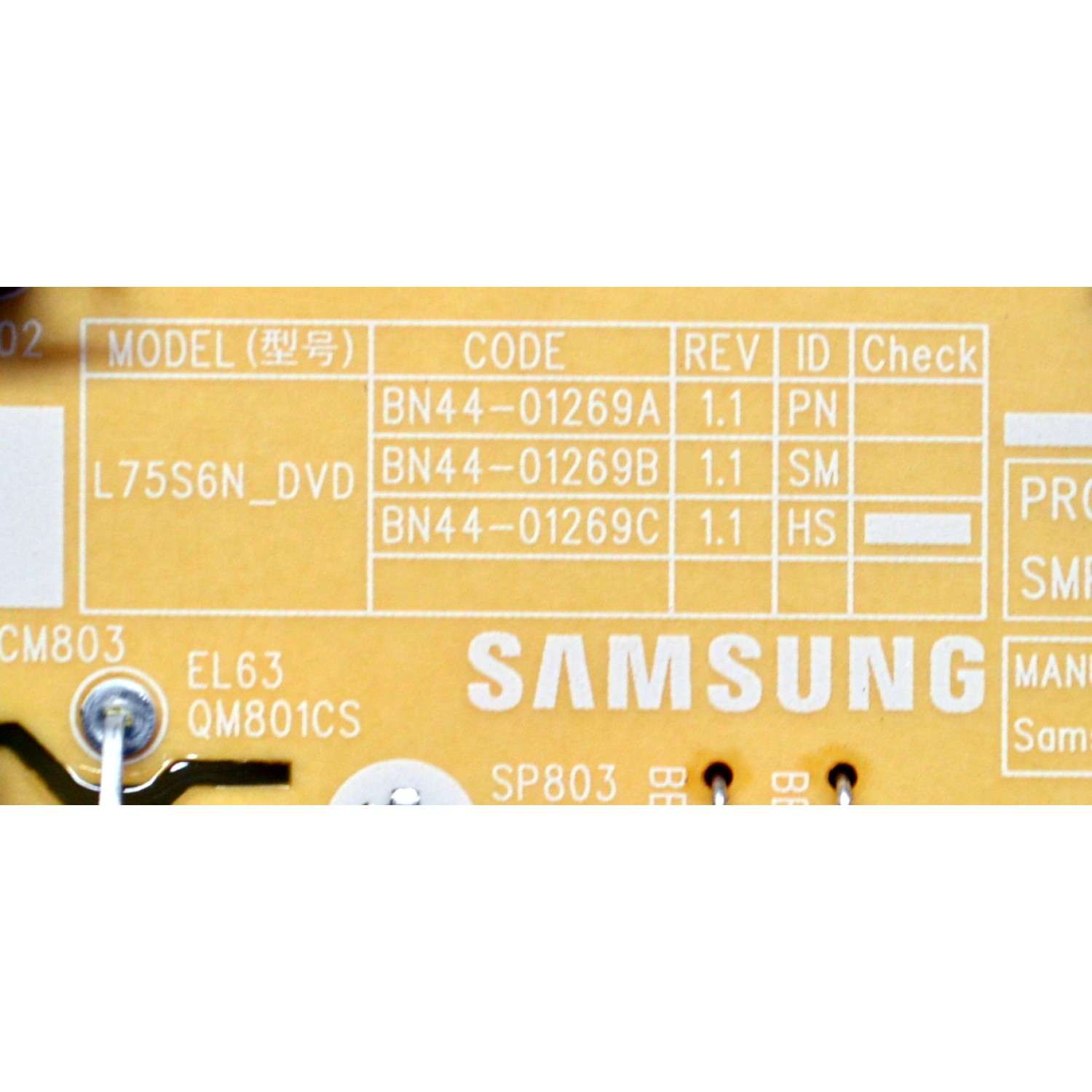 FUENTE DE PODER ORIGINAL PARA TV SAMSUNG / NUMERO DE PARTE BN44-01269C / L75S6N_DVD / BN4401269C / BN44-01269B / BN44-01269A / PANEL CY-BD070HGSV2H / DISPLAY JE695R3HE1K / BN96-54406A / MODELO UN70DU7000 / UN70DU7200DXZA UB02 - Imagen 2