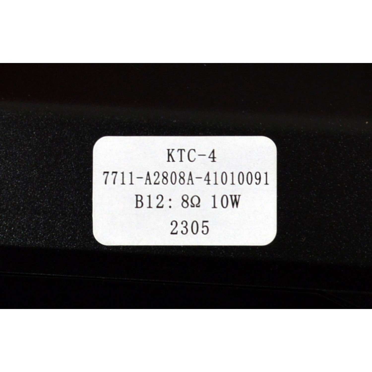 KIT DE BOCINAS ORIGINAL PARA TV SHARP 2 PIEZAS / NUMERO DE PARTE 7711-A2808A / 7711-A2808A-41010091 / 7711-A2808A-41010081 / KTC-4 / B12: 8Ω / 10W / 2305 / MODELO 4P-B65EJ2U - Imagen 3