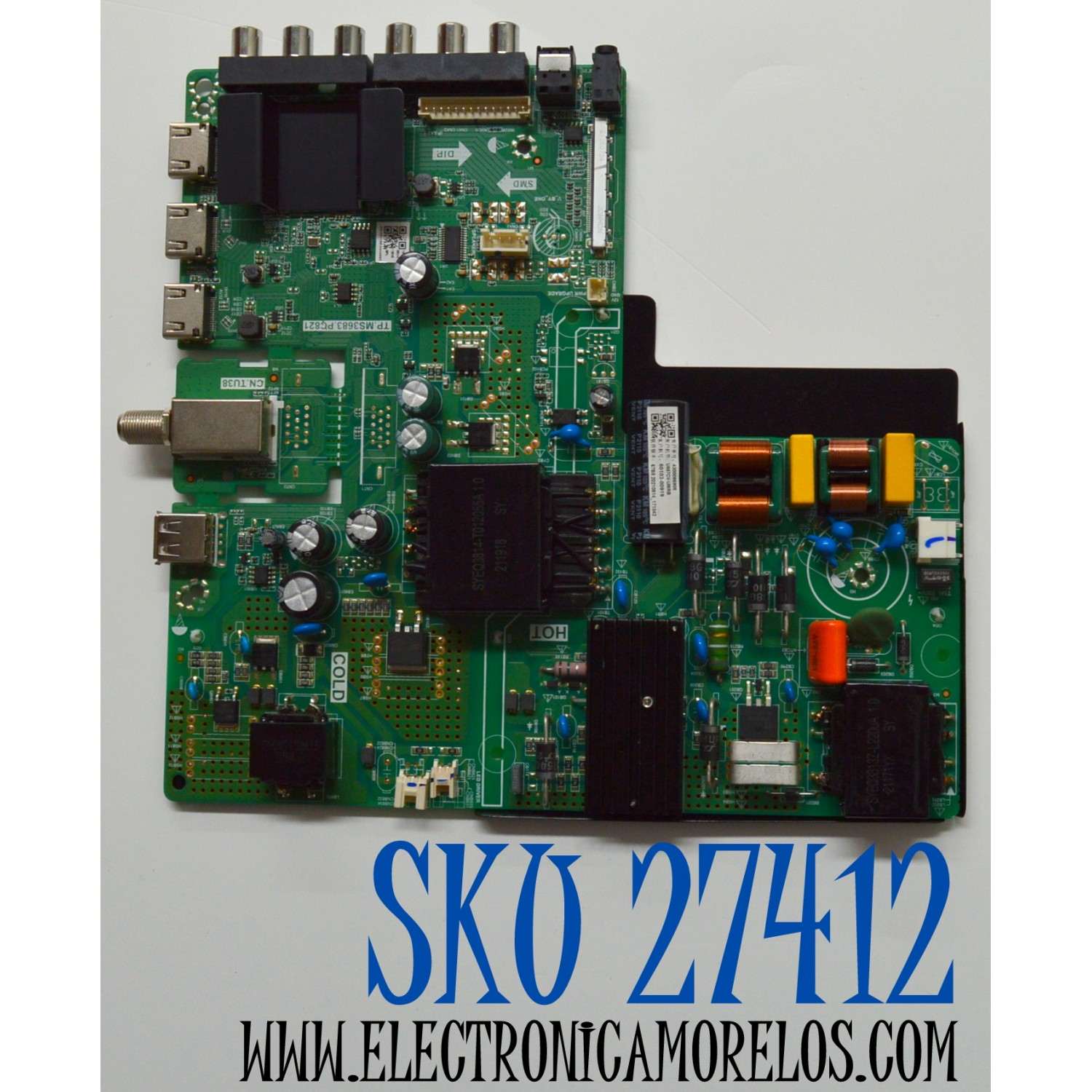 MAIN FUENTE COMBO ORIGINAL PARA TV SCEPTRE 4K UHD HDR / NUMERO DE PARTE 60103-00919 / TP.MS3683.PC821 / 4300085908 / 67B8 / 20210514_171042 / PANEL BOEA550WU1 / DISPLAY LC546PU4L 01 / MODELO U557CV-UMRB / N55 P1TV83BE