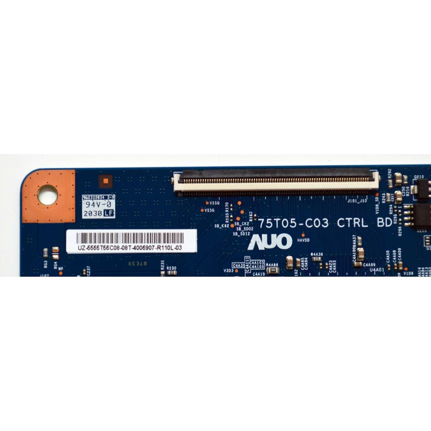 T-CON ORIGINAL PARA TV VIZIO / NUMERO DE PARTE 5565T56C08 / 75T05-C03 CTRL BD / UZ-5565T56-C08-08T / 55.65T56.C08 / 4006907-R110L-03 / PANEL T650QVF09.4 / DISPLAY T650QVN07.2 / MODELO P65QX-H1 - Imagen 2
