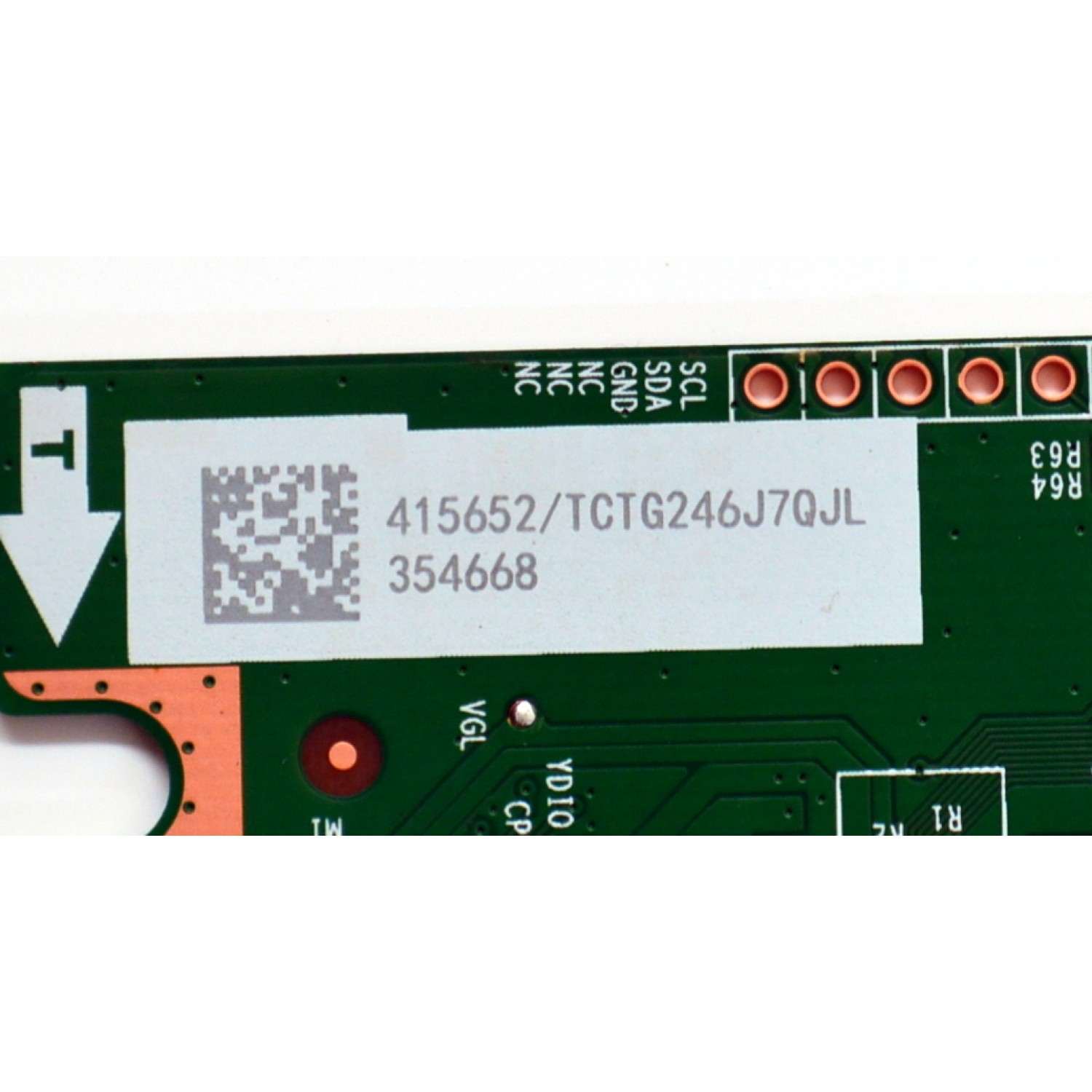 T-CON ORIGINAL PARA TV HISENSE / NUMERO DE PARTE 415652 / RSAG7.820.13799/ROH / 354668 / TCTG246J7QJL / PANEL JHD550H1U62-T0LA / DISPLAY PT550GT08-1 VER.1.0 / BOARD PT550GT08-1-XR-1 / PT550GT08-1-XL-1 / MDOELO 55R6030N - Imagen 3