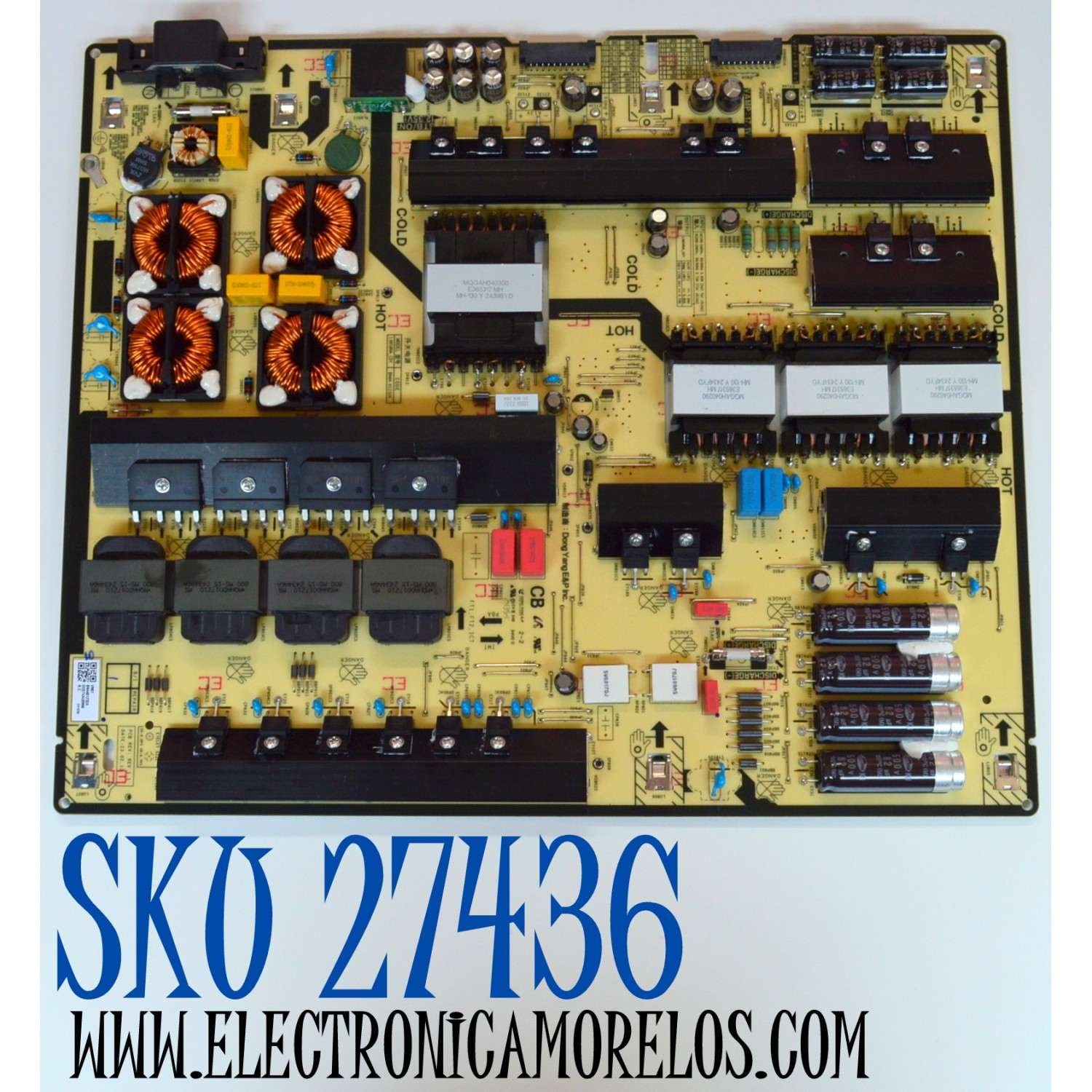 FUENTE DE PODER ORIGINAL PARA TV SAMSUNG / NUMERO DE PARTE BN44-01232A / L98S8NA_CDY / BN4401232A / PANEL CY-TC098FKEV1H / DISPLAY HV980QUB-S1A / BOARD 100418278C0699A / 47.6004707 / 100418281C0699A / SC001007 / 100418279C0699A / MODELO QN98Q80CDFXZA BA02