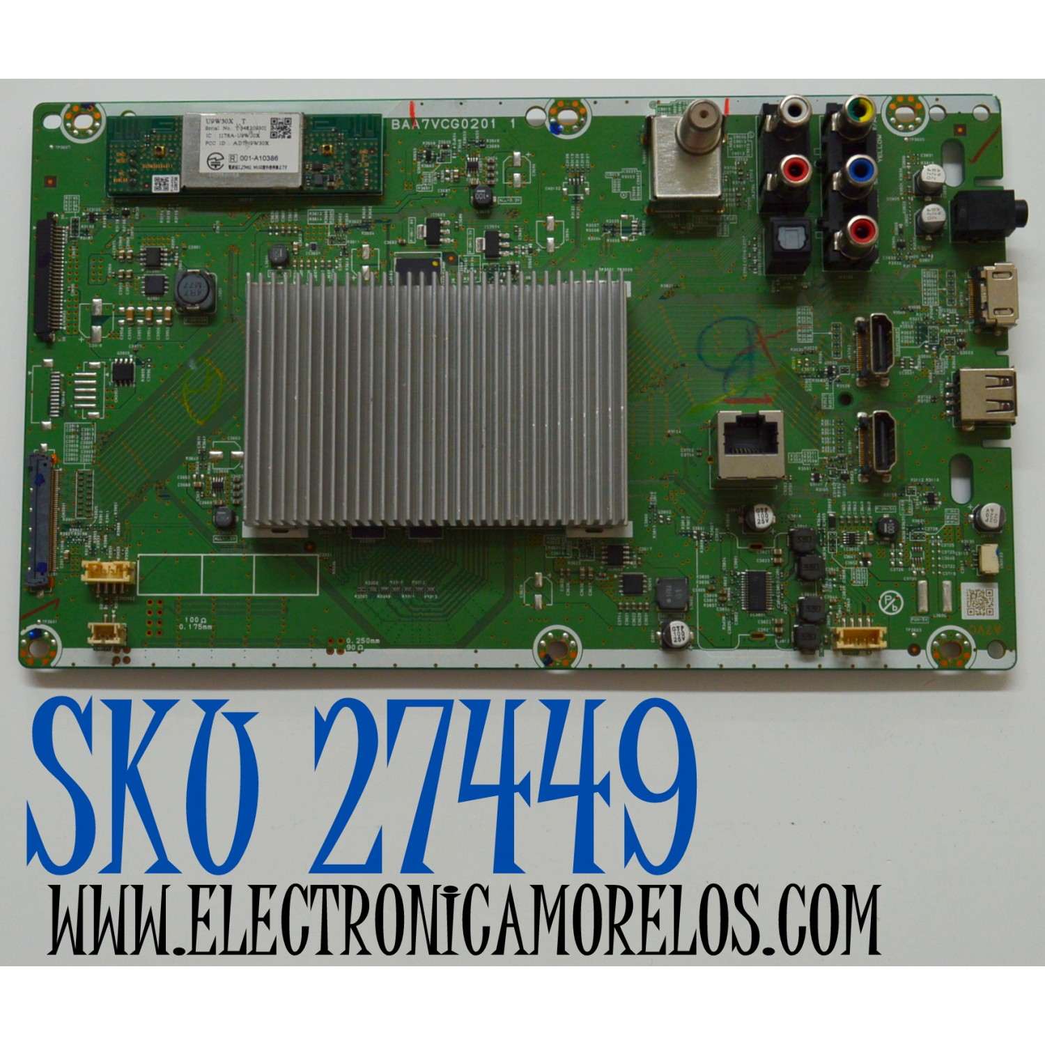 MAIN ORIGINAL PARA TV PHILIPS / NUMERO DE PARTE AA7VC011 / BAA7VCG0201 1 / BAA7VCG02011 / A7VC / MODELO 65"