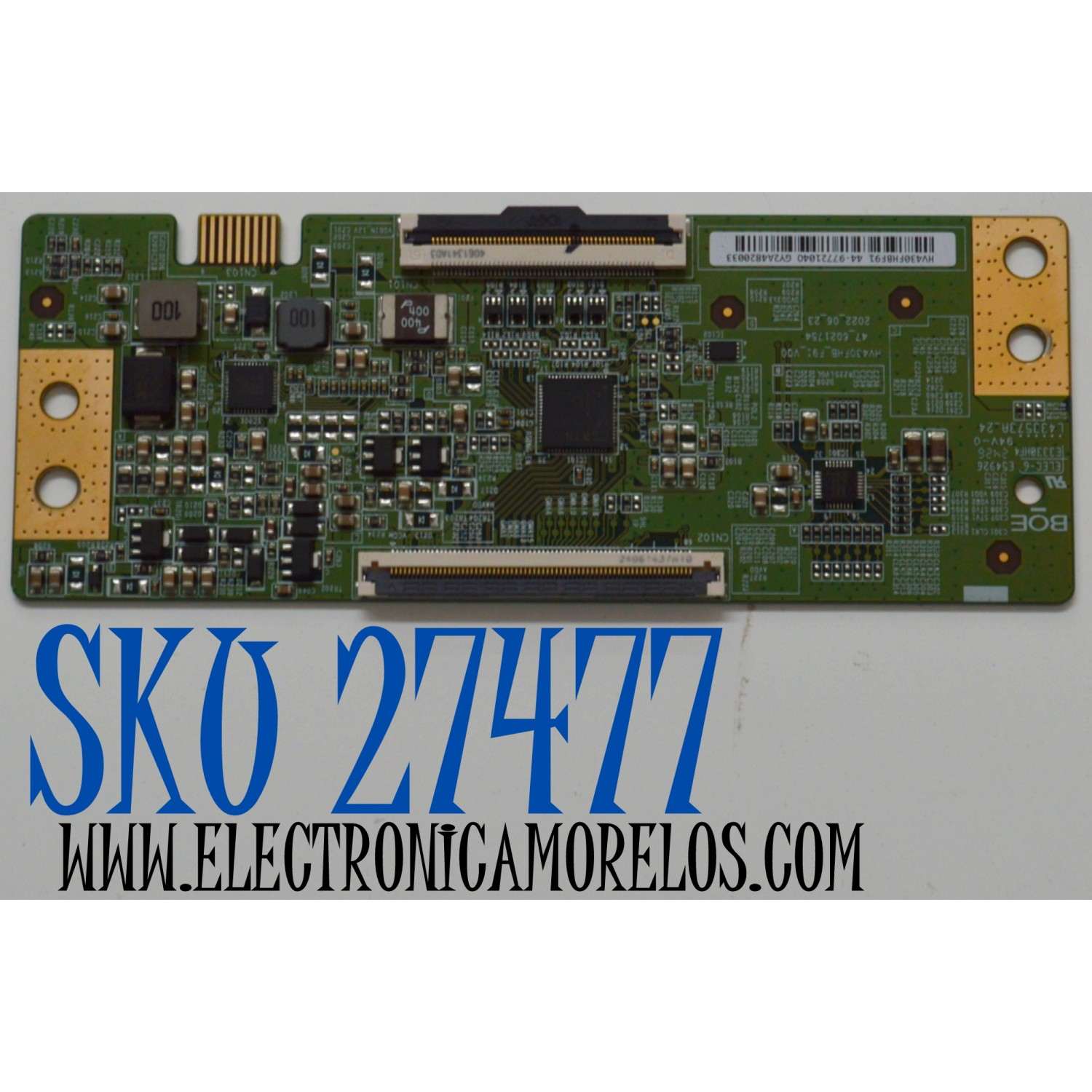 T-CON ORIGINAL PARA TV VIZIO / NUMERO DE PARTE 44-9772104 / 47_6021754 / HV430FHB_F91_V00 / 44-97721040 / 44-9772104O / HV430FHBF91 / PANEL BOEI430WU1 / HV430FHB-F91 / MODELO VFD43M-0804 / VFD43M-0804 LBVFU6JA