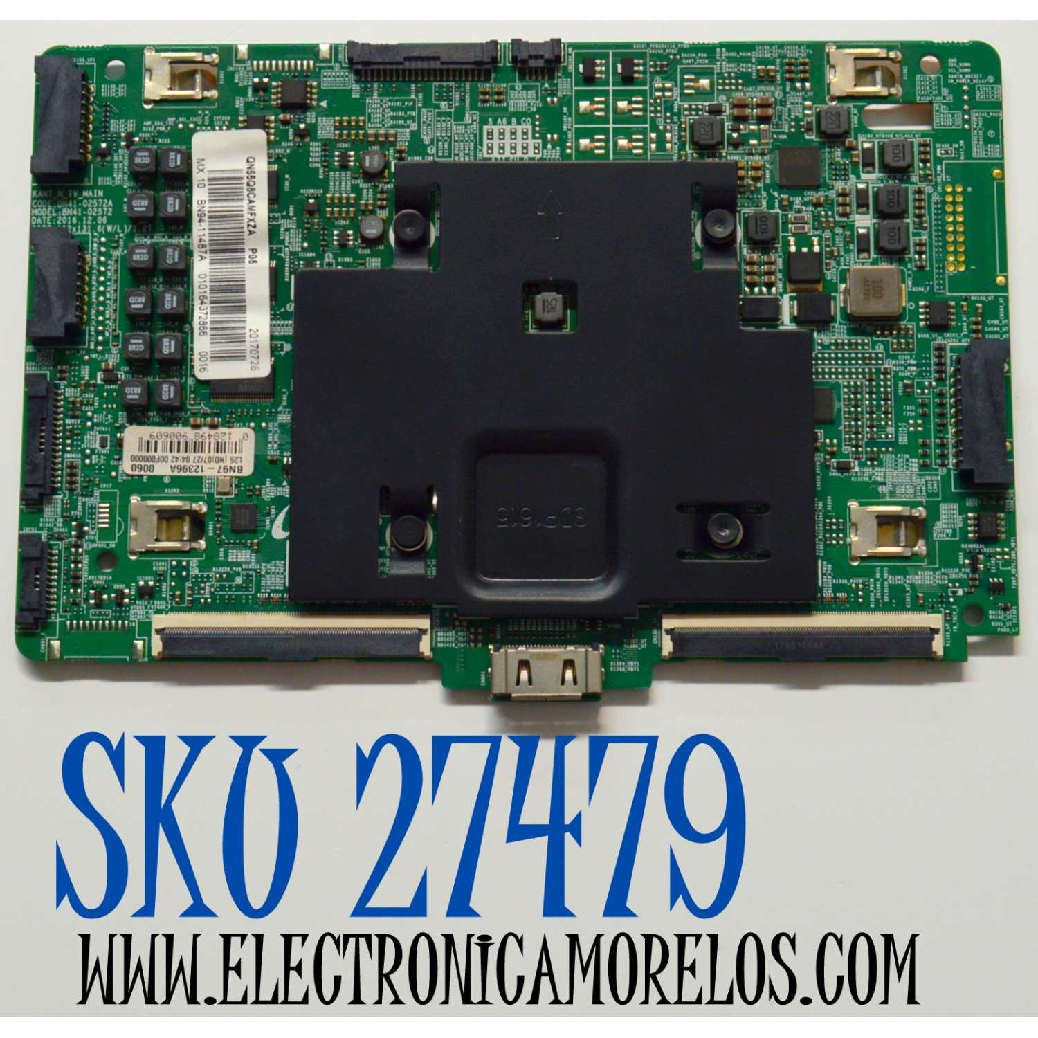MAIN ORIGINAL PARA TV SAMSUNG / NUMERO DE PARTE BN94-11487A / BN41-02572A / BN41-02572 / BN97-12396A / BN9411487A / PANEL CY-XM055FLLV3H / DISPLAY LSF550FF02-M02 / BN96-42068A / MODELO QN55Q8CAMFXZA / QN55Q8CAMFXZA FA02