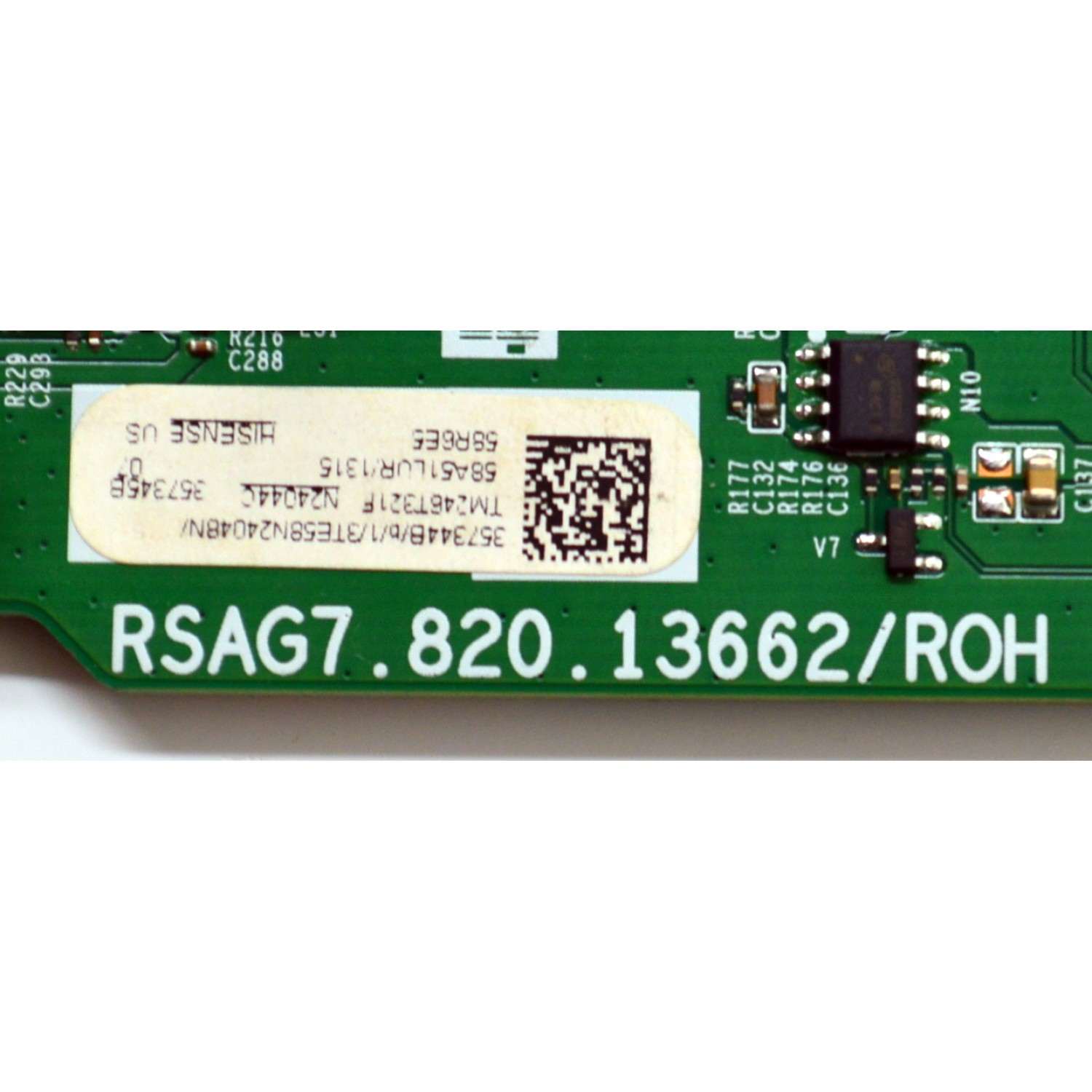 MAIN FUENTE COMBO ORIGINAL PARA TV HISENSE 4K UHD HDR ROKU TV / NUMERO DE PARTE 357344 / RSAG7.820.13662/ROH / 58A51LUR / 357345 / PANEL HD580H1U91 / DISPLAY CV580U4-L01 / MODELO 58R6E5 - Imagen 2