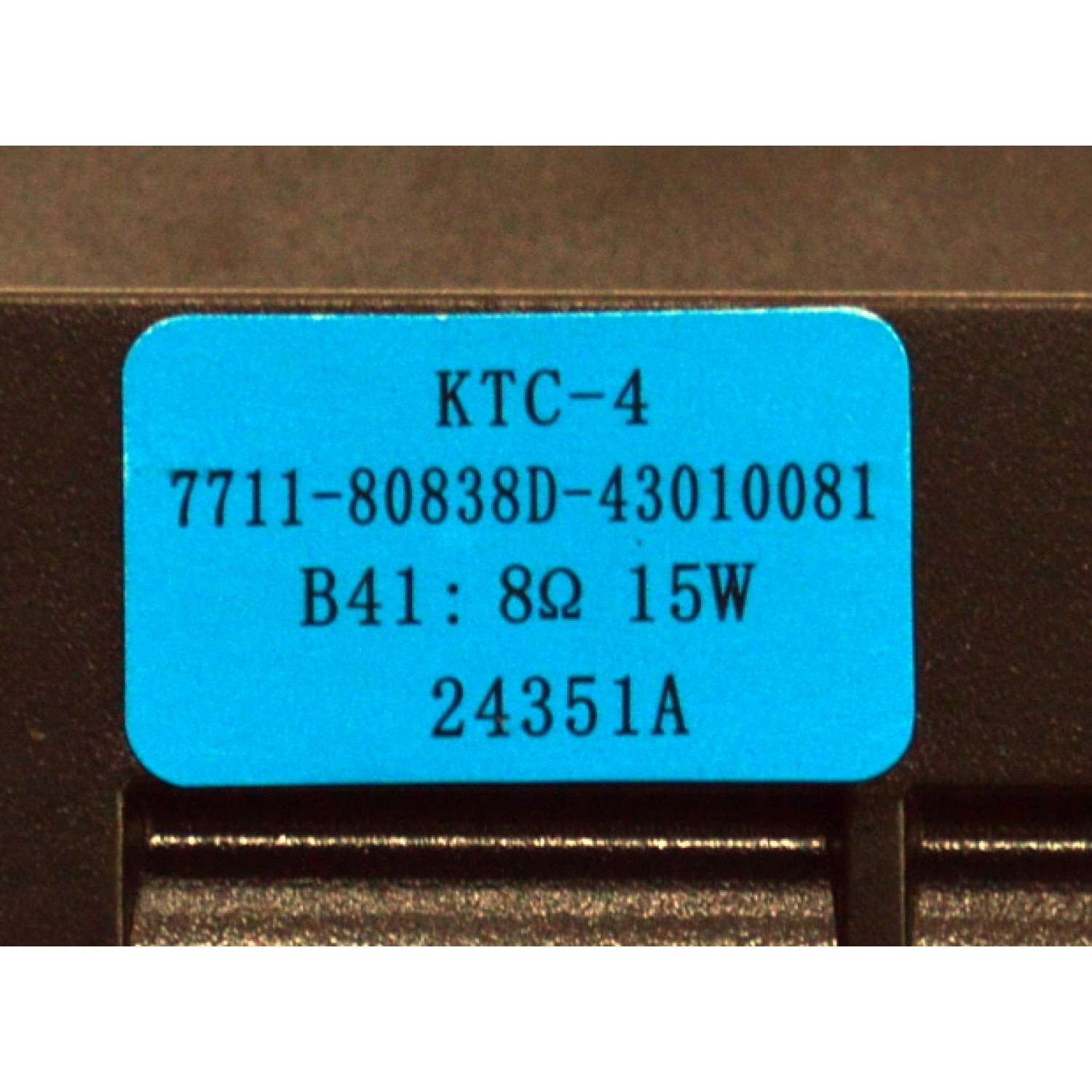 KIT DE BOCINAS ORIGINAL PARA TV ONN 2 PIEZAS / NUMERO DE PARTE 24351A / 7711-80838D / 43010081 / 8Ω / 15W / 43010071 / MODELO 100044717 75" - Imagen 2