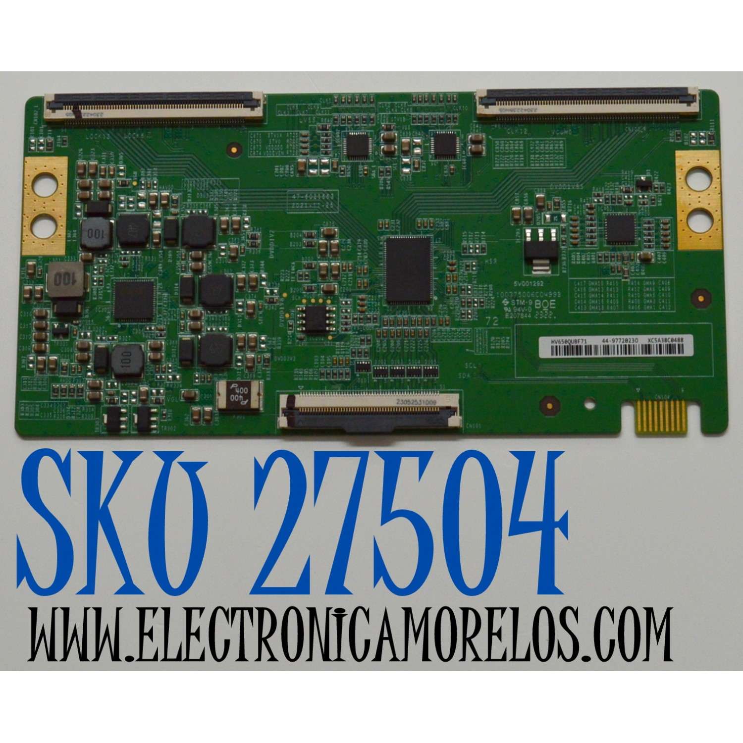 T-CON ORIGINAL PARA TV VIZIO / NUMERO DE PARTE 44-9772023 / HV650QUBF71 / 44-97720230 / 100375006C0499B / 5V001292 / PANEL BOEI650WQ1 / DISPLAY HV650QUB-F71 / MODELO M65Q6-L4 / M65Q6-L4 LBSFR7GZ