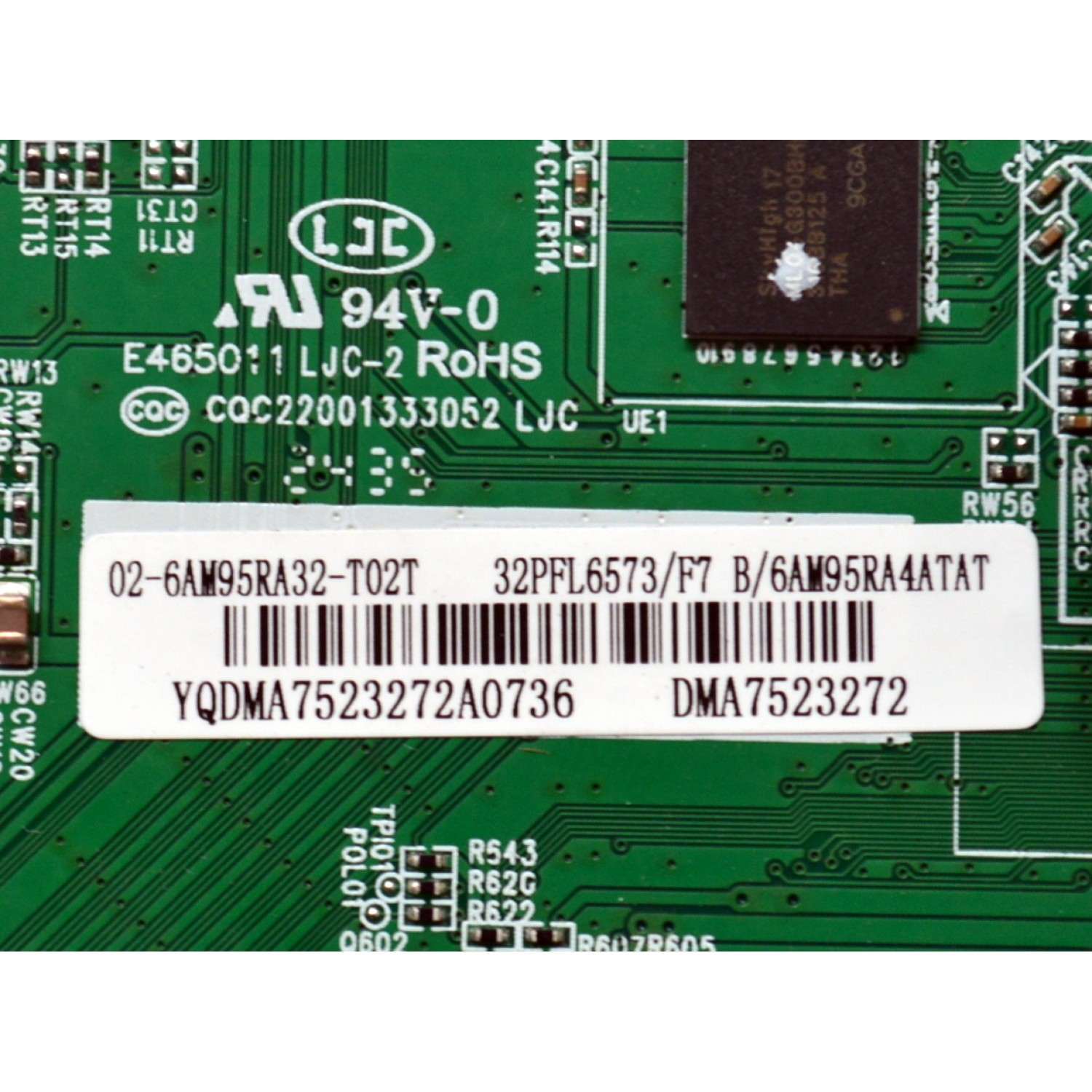 MAIN FUENTE COMBO ORIGINAL PARA TV PHILIPS / NUMERO DE PARTE 02-6AM95RA32-T02T / T950R4-32 / TM950F1 / 201-MM950F1N-03 / 6AM95RA4ATAT / PANEL LVF320CSDX E1396 / DISPLAY ST3151B07-1 VER.2.1 / MODELO 32PFL6573/F7 - Imagen 3