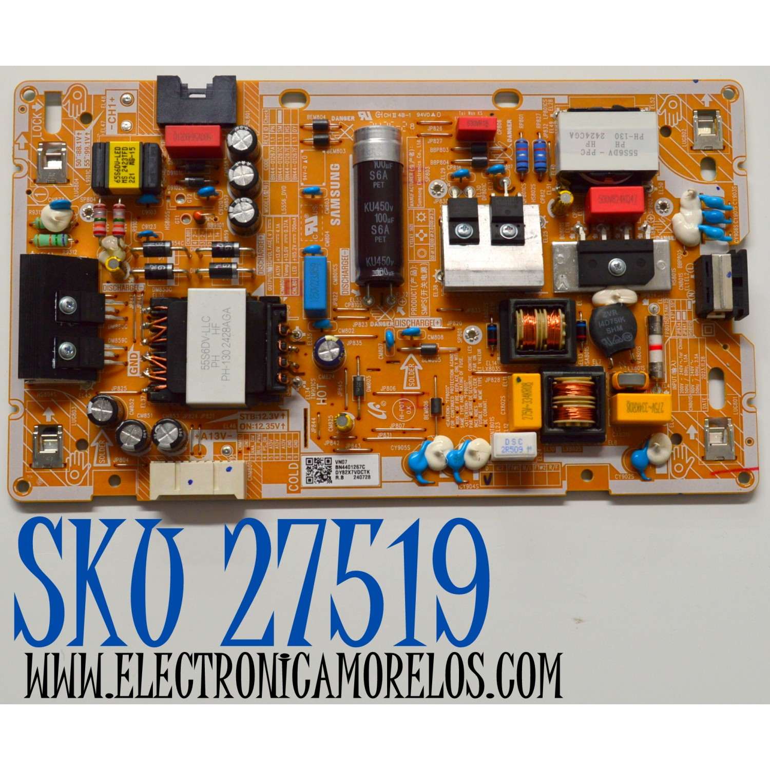 FUENTE DE PODER ORIGINAL PARA TV SAMSUNG / NUMERO DE PARTE BN44-01267C / L55S6_DVD / BN4401267C / PANEL CY-BD050HGNV2H / DISPLAY V500DJ7-QE1 / BN96-52422A / MODELO UN50DU7000FXZX GA05 / UN50DU7200DXZA / UN50DU7200DXZA DC02 / UN55DU7200BXZA / UN55DU7200BXZA WB01