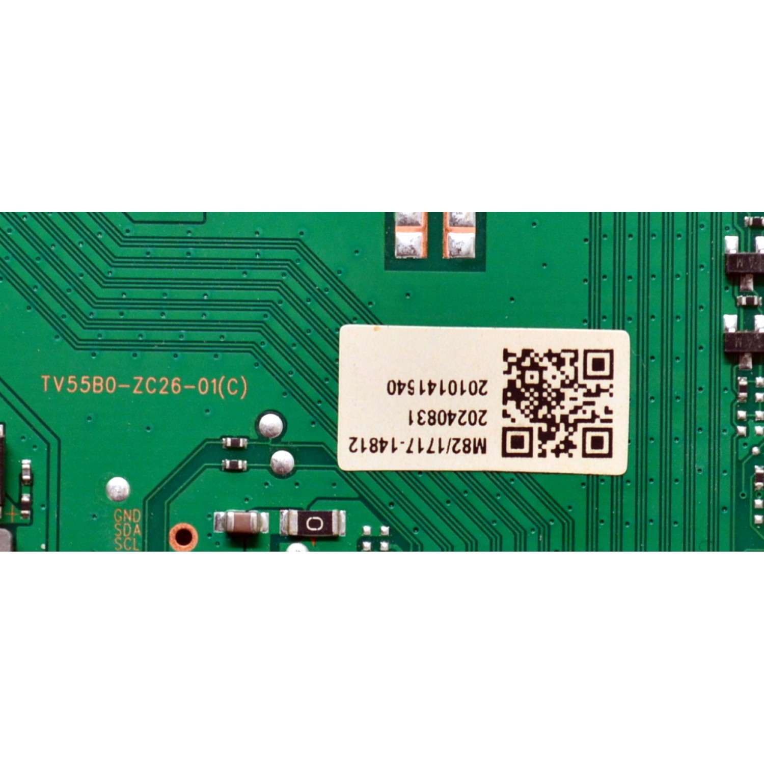 T-CON ORIGINAL PARA TV ONN / NUMERO DE PARTE 513C55B0M82 / TV55B0-ZC26-01(C) / E022M768-A1 / E168066 / 303C55B0233 / M82/1717-14812 / 2010141540 / DISPLAY V850DJ2-Q01 / MODELO 100150805 85" - Imagen 5