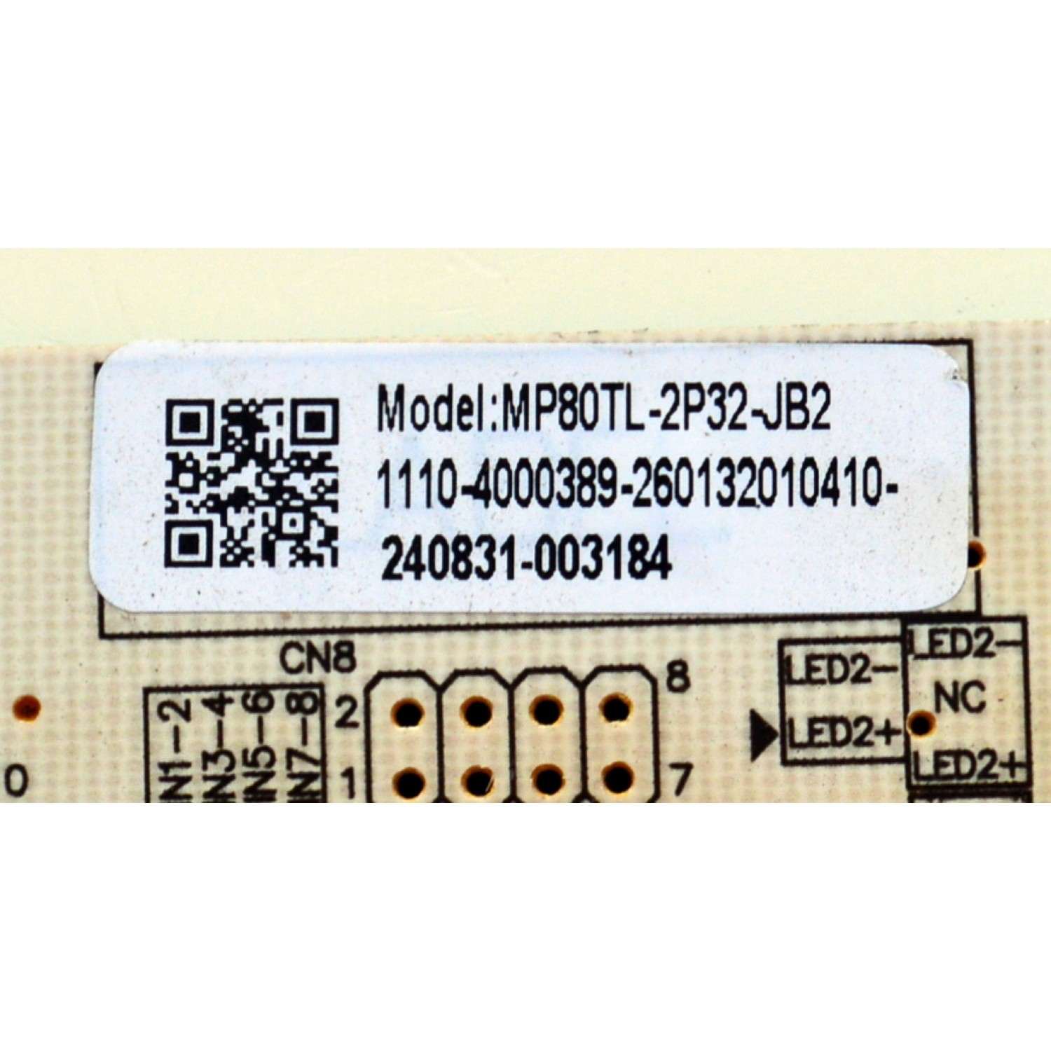 FUENTE DE PODER ORIGINAL PARA TV WESTINGHOUSE / NUMERO DE PARTE 260132010410 / MP80TL-2P32-JB / MP80TL-2P32-JB2 / 1110-4000389 / 240831-003184 / PANEL HK430WLEDM-JHYYH / DISPLAY PT430GT03-1 VER.1.0 / MODELO WR43UT4212 - Imagen 3