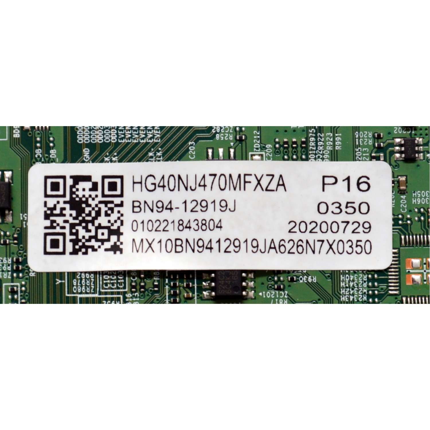 MAIN ORIGINAL PARA TV SAMSUNG FULL HD / NUMERO DE PARTE BN94-12919J / BN41-02640A / BN41-02640 / BN97-14087J / BN9412919J / PANEL CY-JN040BGNV4H / DISPLAY V400HJ6-PE1 CA / BN96-33321D / MODELO HG40NJ470MFXZA / HG40NJ470MFXZA DA01 - Imagen 3