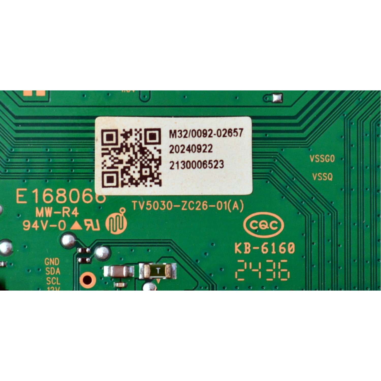 T-CON ORIGINAL PARA TV ONN / NUMERO DE PARTE TV5030-ZC26-01 / TV5030-ZC26-01(A) / TV5030-ZC26-01(B) / 513C5030M32 / M32/0092-02657 / 2130006523 / PANEL HF550QUB-F20 / DISPLAY HF550QUB-F20 / MODELO 100012586 55" / SI55QRF - Imagen 2