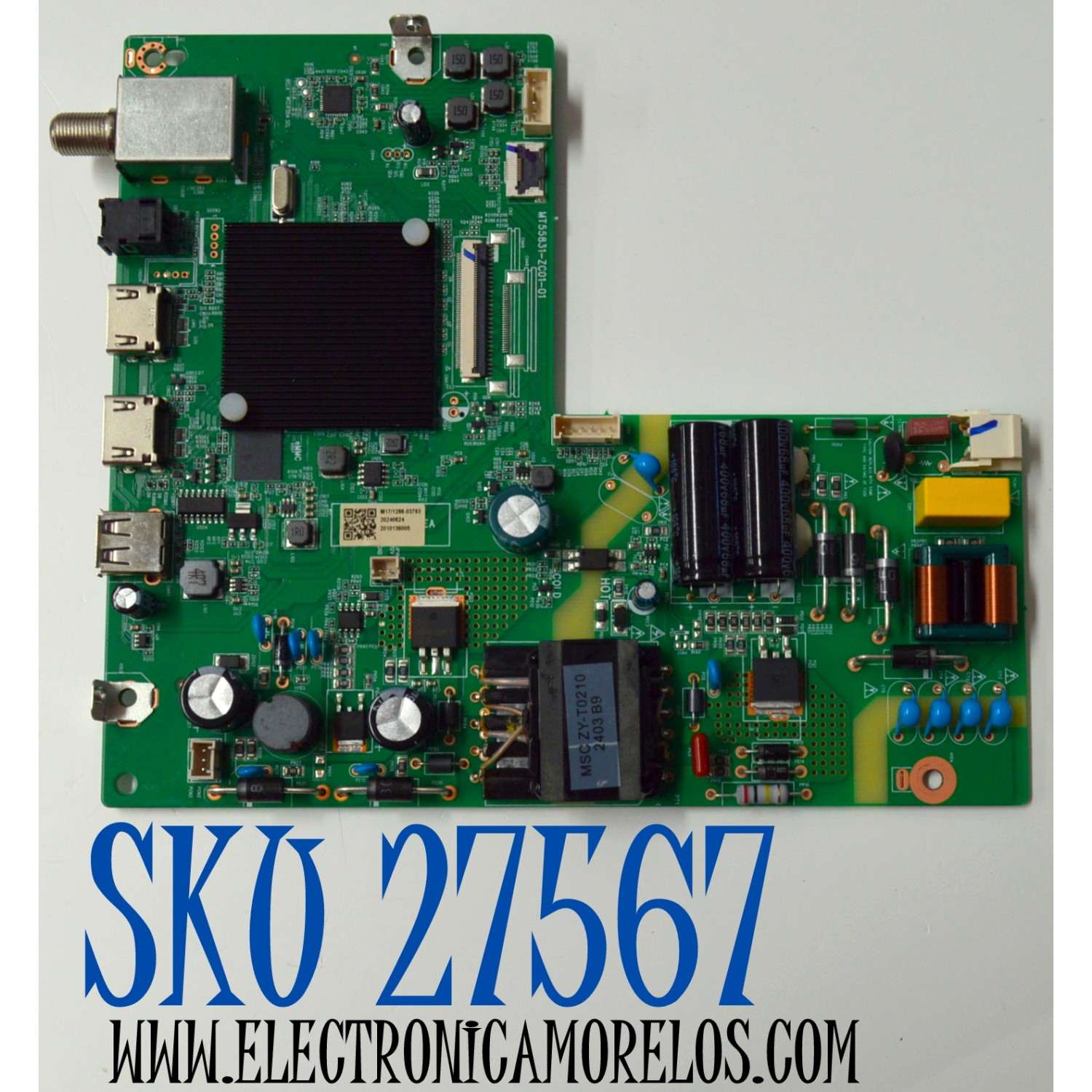 MAIN FUENTE COMBO ORIGINAL PARA TV VIZIO FULL HD / NUMERO DE PARTE 515C55831M17 / MT55831-ZC01-01 / M17/1286-03783 / 2010136005 / DISPLAY V400HJ9-PE1 REV.C4 / MODELO VFD40M-0810 / VFD40M-0810 LMC1T9JA
