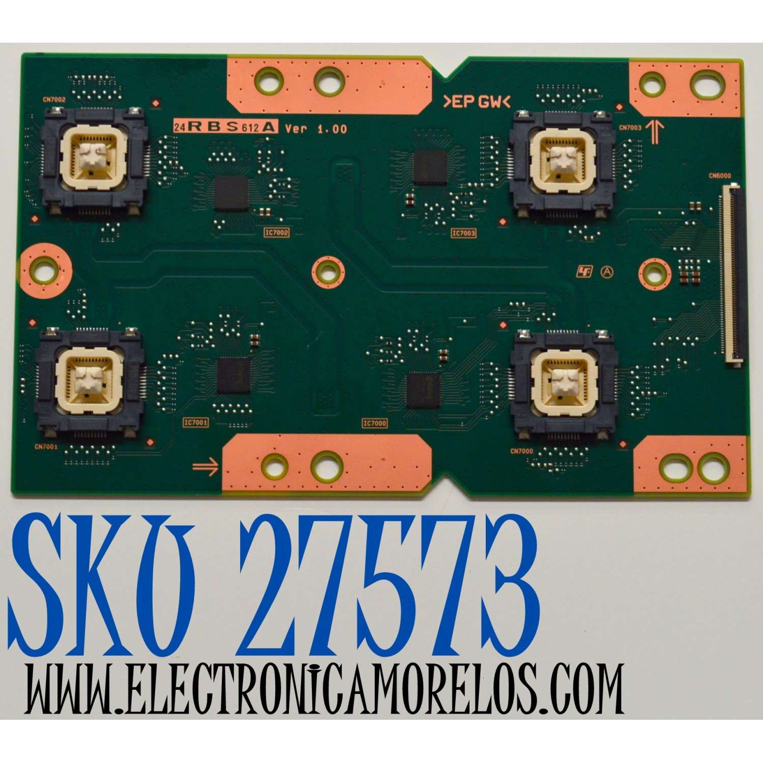 LED DRIVER ORIGINAL PARA TV SONY / NUMERO DE PARTE RL75S / BOARD 24RBS612A Ver 1.00 / 653001845A / EPGW / PANEL YDEO075MNS11 / DISPLAY ST7461D04-B V2.1 / MARCA SONY /MODELOS K-75XR70C / K75XR70C 