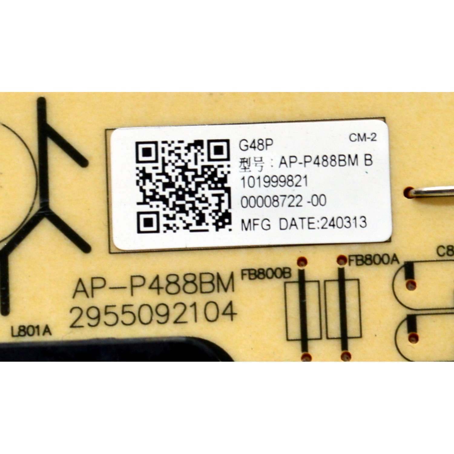 FUENTE DE PODER ORIGINAL PARA TV SONY BRAVIA / NUMERO DE PARTE 101999821 / AP-P488BM / 2955092104 / AP-P488BM B / 00008722-00 / PANEL YDEM065UNG11 / MODELO K-65XR80C / K65XR80C - Imagen 2