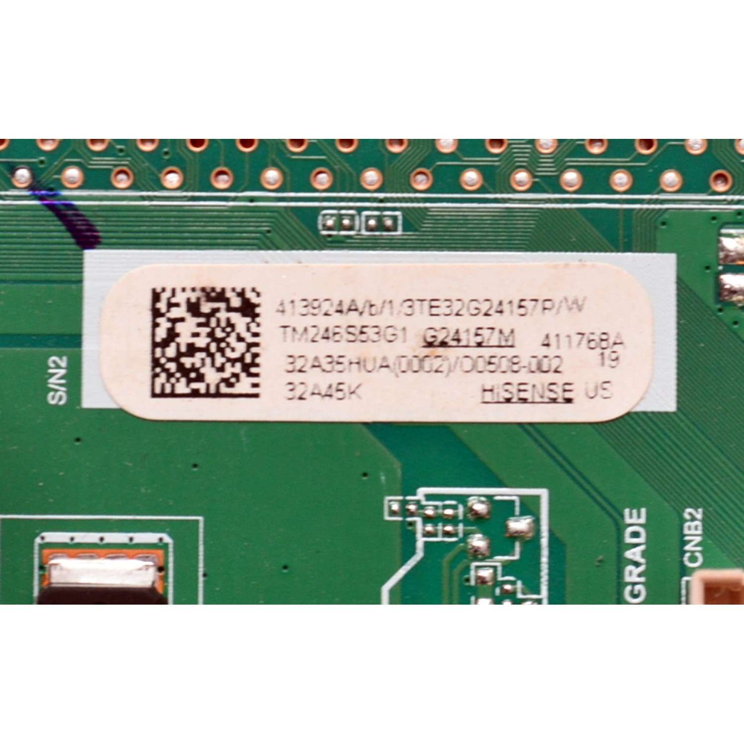 MAIN FUENTE COMBO ORIGINAL PARA TV HISENSE FHD GOOGLE TV / NUMERO DE PARTE 413924 / TPD.MT9216T.PB705 (T) / 32A35HUA(0002) / 411768 / G24157M / PANEL JHD315H1F71-TXL4B1 / DISPLAY HV320FHB-F41 / MODELO 32A45K - Imagen 3