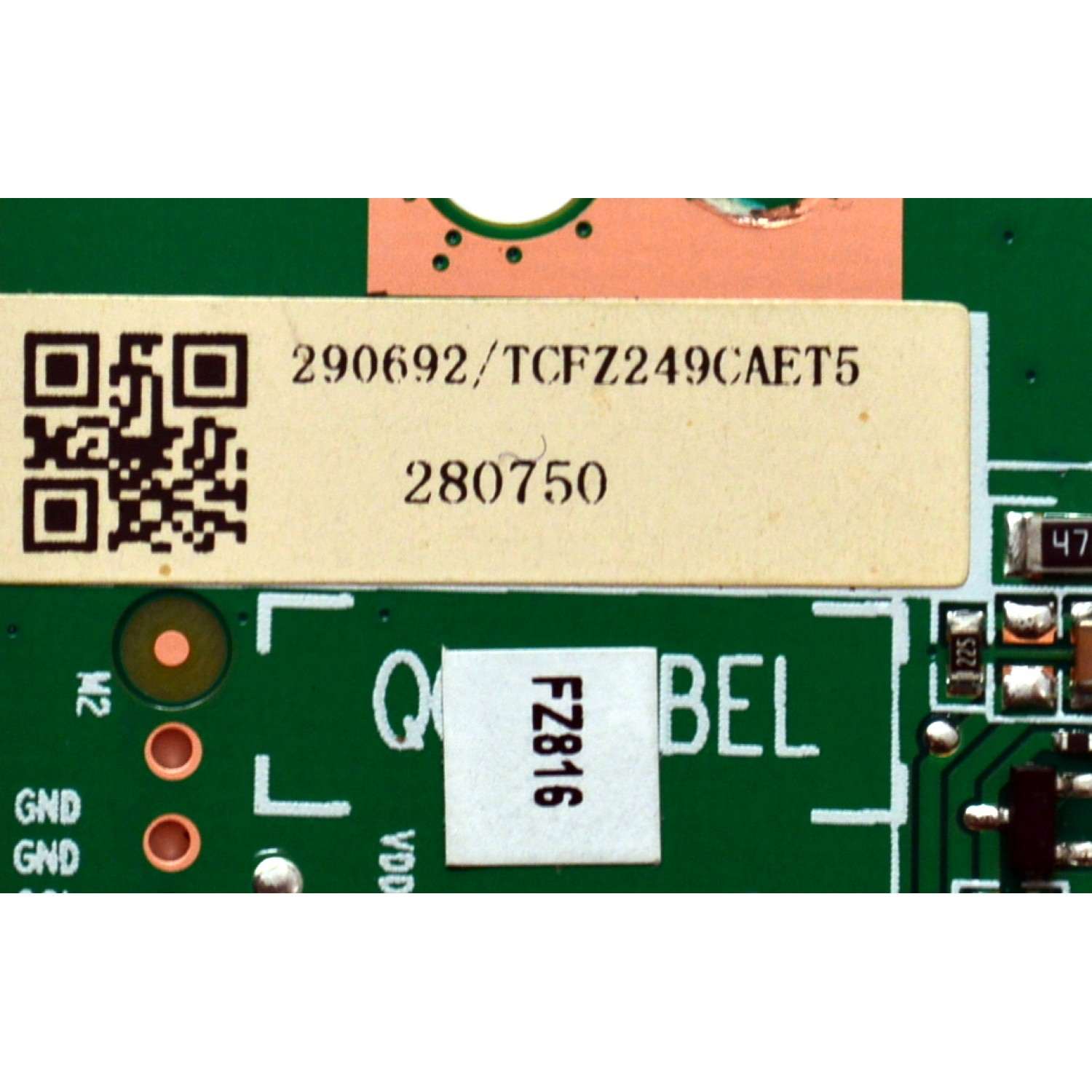 T-CON ORIGINAL PARA TV HISENSE / NUMERO DE PARTE 290692 / RSAG7.820.10595/ROH VER.B / 280750 / H41802PNW06A1 / PANEL HD425Y1U51-T0LHK5\ROH / DISPLAY T430QVN03.7 / BOARD 43T10-S0F XL BD / 43T10-S0G XR BD / MODELO 43QD65NF - Imagen 2