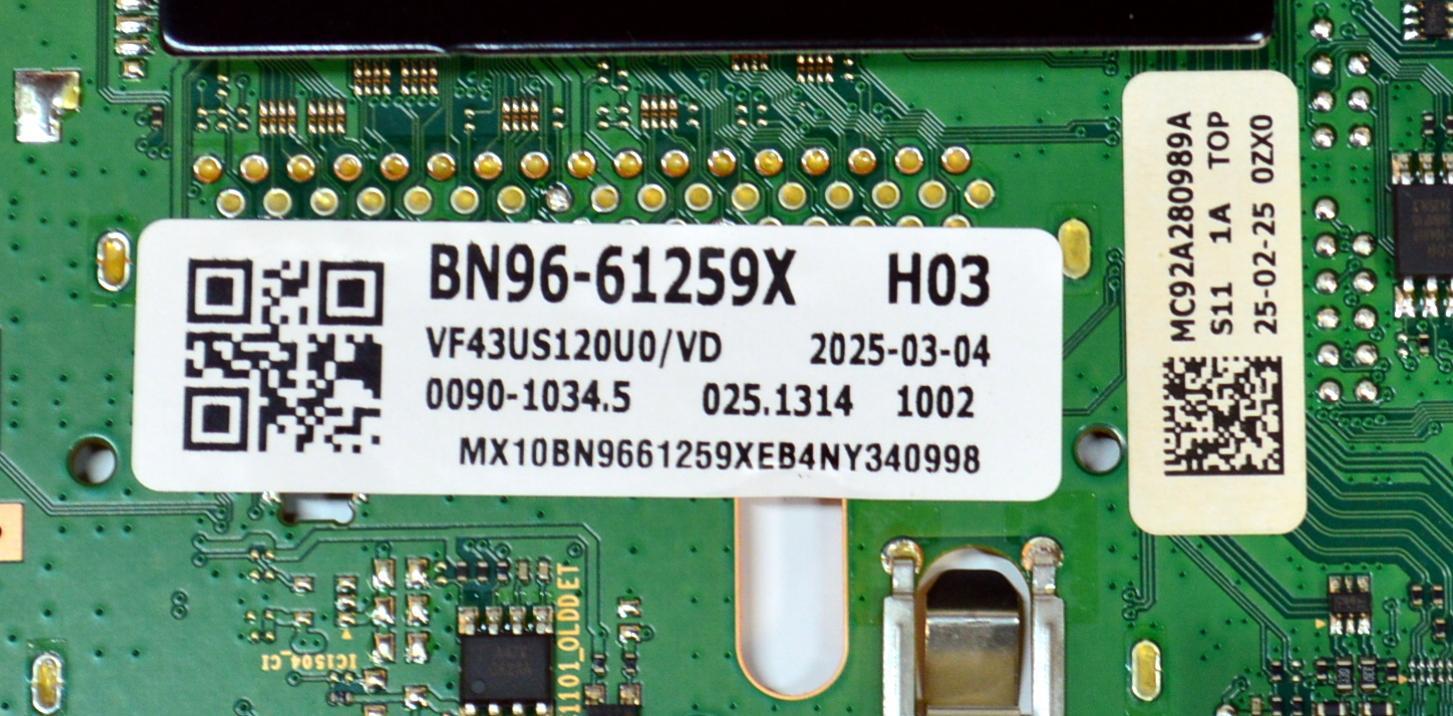 MAIN ORIGINAL PARA TV SAMSUNG 4K UHD HDR / NUMERO DE PARTE BN96-61259X / BN41-03350A / BN41-03350 / KANT_SU2E_FU8 / BN9661259X / BN96-60873A / BN96-60372A / PANEL CY-BF043HGNV3H / DISPLAY V430DJ1-Q01 4E7 / BN96-59942A / MODELO UN43U8000FBXZA DB01 - Imagen 5