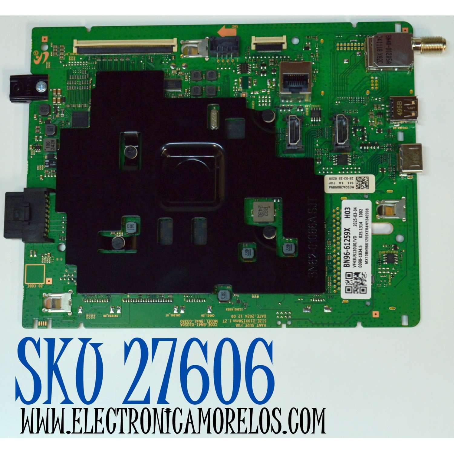 MAIN ORIGINAL PARA TV SAMSUNG 4K UHD HDR / NUMERO DE PARTE BN96-61259X / BN41-03350A / BN41-03350 / KANT_SU2E_FU8 / BN9661259X / BN96-60873A / BN96-60372A / PANEL CY-BF043HGNV3H / DISPLAY V430DJ1-Q01 4E7 / BN96-59942A / MODELO UN43U8000FBXZA DB01
