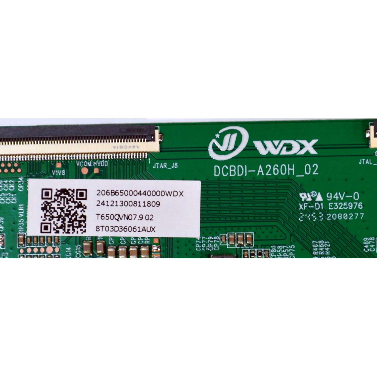 T-CON ORIGINAL PARA TV ONN / NUMERO DE PARTE 8T03D36061AUX / DCBDI-A260H_02 / T650QVN07.9 02 / 206B65000440000WDX / 24121300811809 / PANEL TPT650WR-QVN07.U REV:S902A / DISPLAY T650QVN07.9 / BOARD 65T55 S1N XL1 / 65T55 S1L XR1 / MODELO 100012587 65" - Imagen 2