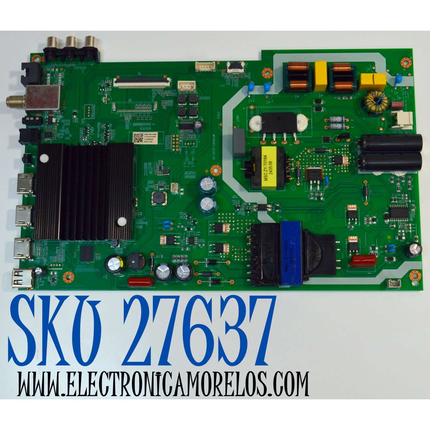 MAIN FUENTE COMBO ORIGINAL PARA TV ONN ROKU 4K UHD HDR / NUMERO DE PARTE 515C90161M06 / MT90161-ZC01-01 / M06/7594-03988 / 2130006646 / M24212-MT / PANEL HF500QUB-F20 V2.0 / DISPLAY HF500QUB-F20 REV.2.0 / MODELO 100012585 50"
