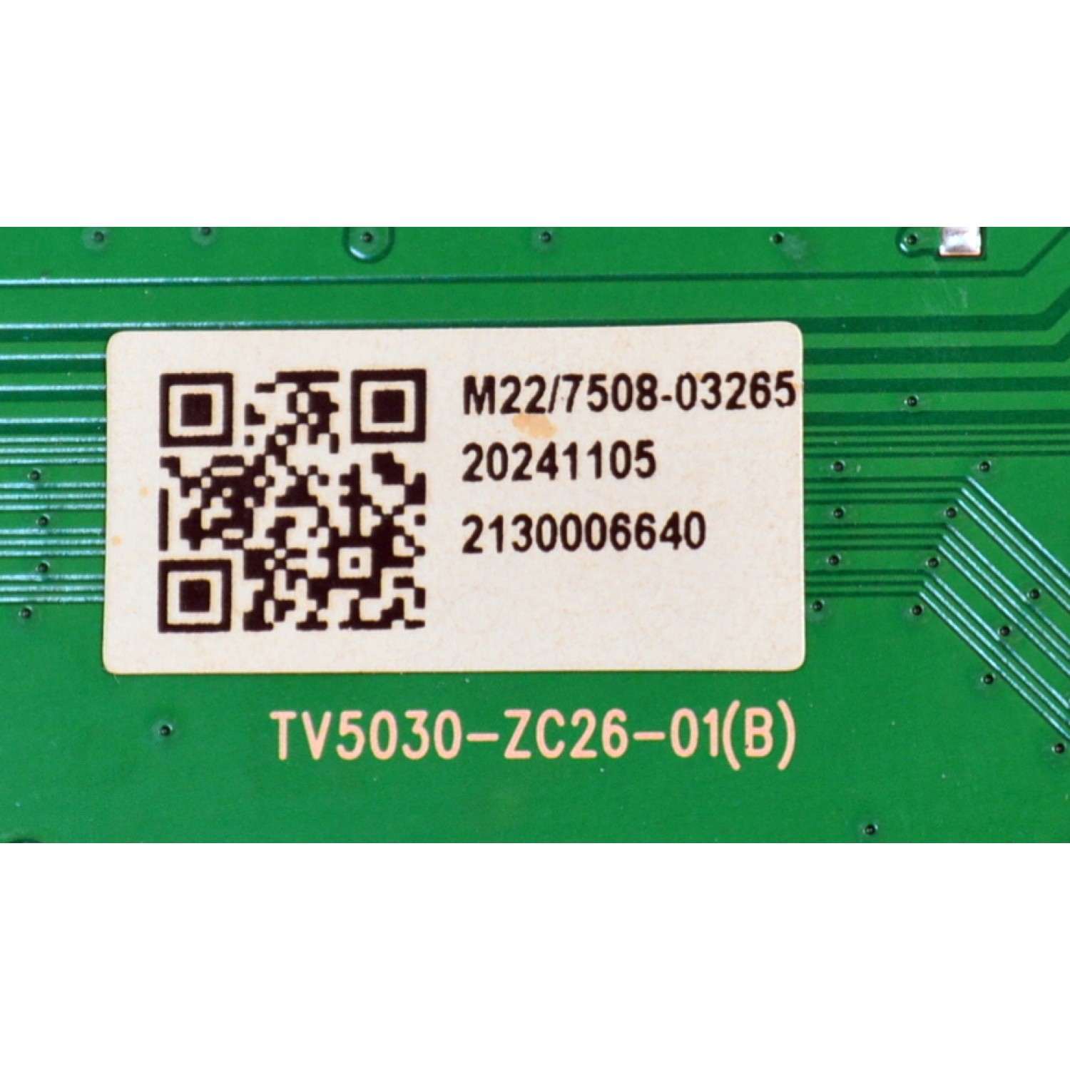 T-CON ORIGINAL PARA TV ONN / NUMERO DE PARTE 513C5030M22 / TV5030-ZC26-01(B) / 303C5030232 / M22/27508-03265 / 2130006640 / PANEL HF500QUB-F20 V2.0 / DISPLAY HF500QUB-F20 REV.2.0 / MODELO 100012585 50" - Imagen 3