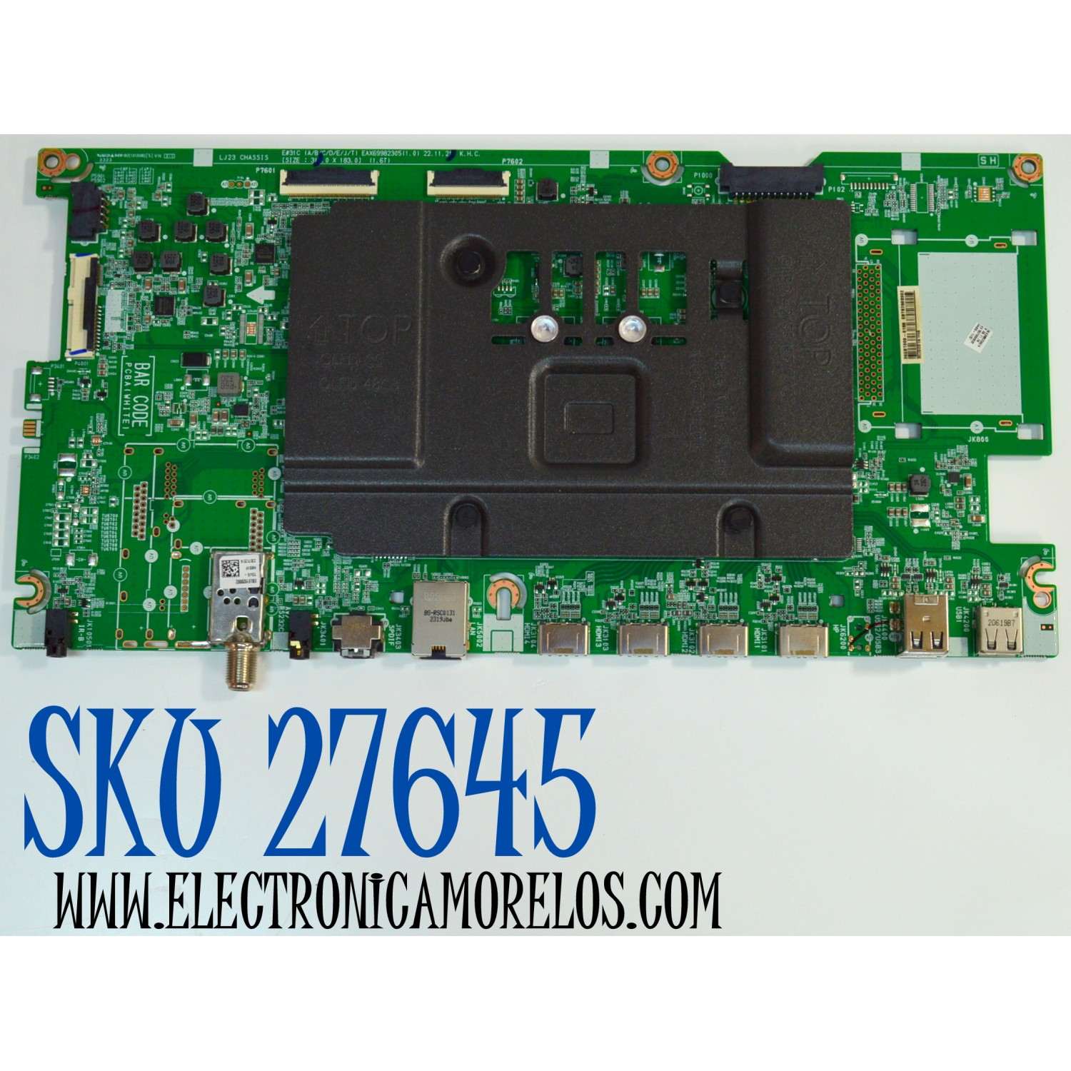 MAIN ORIGINAL PARA TV LG 4K UHD HDR SMART TV / NUMERO DE PARTE EBT67509302 / EAX69982305 / EAX69982305(1.0) / 67509302 / PANEL AC650AQL CRA1_RS / MODELO OLED65C3AUA / OLED65C3AUA.DUSQLJR	