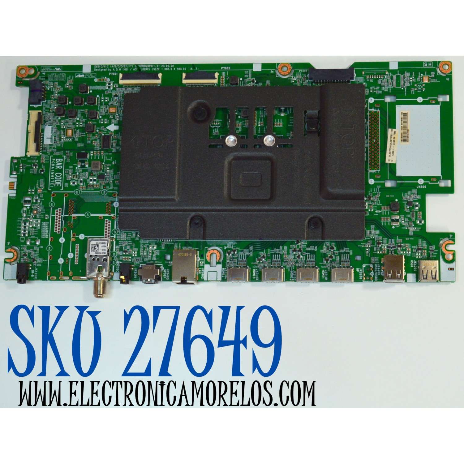 MAIN ORIGINAL PARA TV LG 4K UHD HDR SMART TV / NUMERO DE PARTE EBT67871102 / EAX69982309 / EAX69982309(1.0) / 67871102 / MODELO OLED77C4AUA / OLED77C4AUA.DUSQLJR
