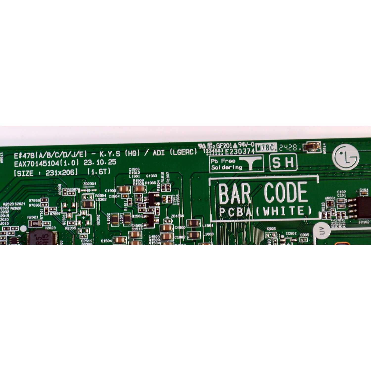 MAIN ORIGINAL PARA TV LG 4K UHD HDR SMART TV / NUMERO DE PARTE EBT67871702 / EAX70145104 / EAX70145104(1.0) / 67871702 / MODELO OLED65B4AUA / OLED65B4AUA.DUSQLJR - Imagen 3